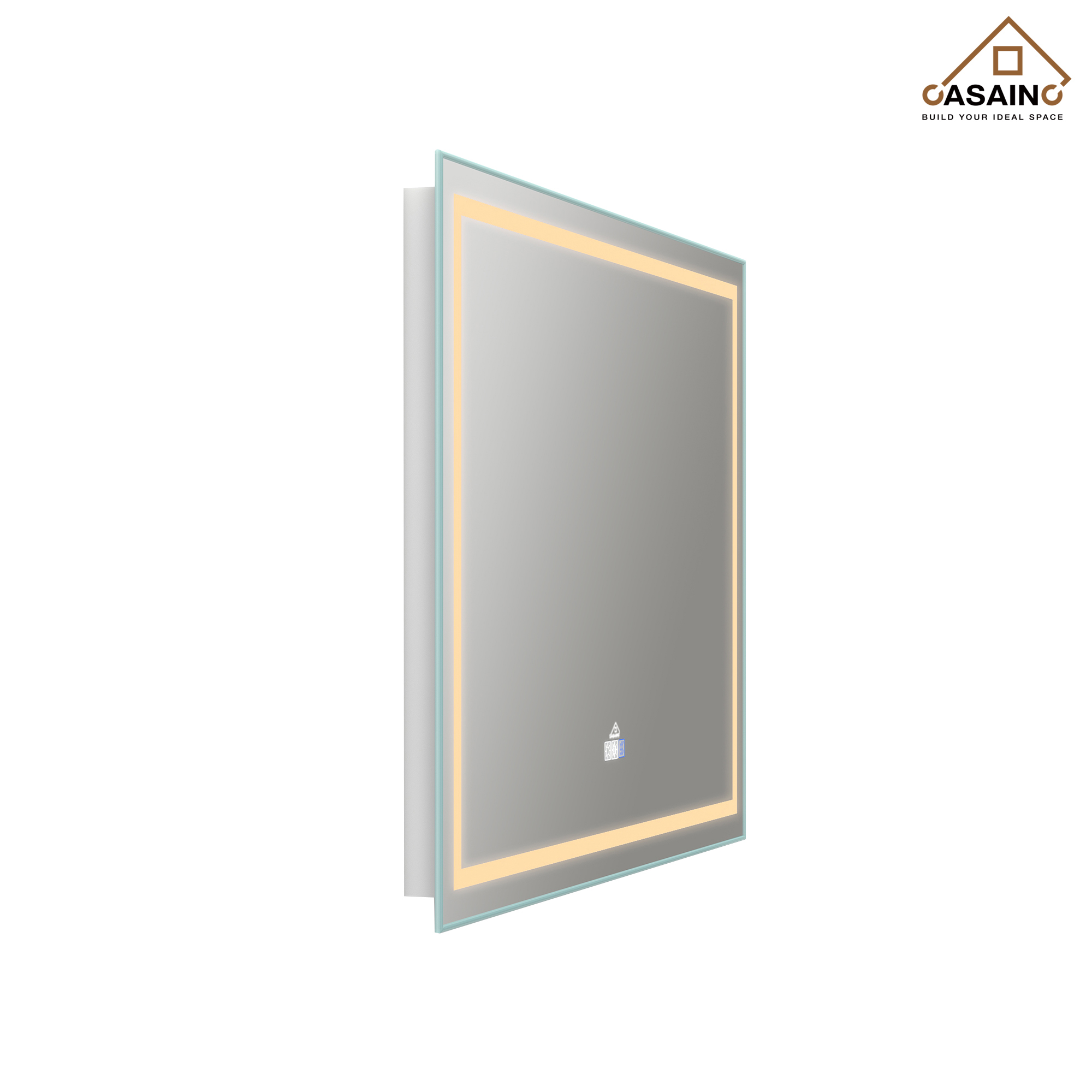 72 in. W x 36 in. H Frameless Rectangle LED Mirror for Bathroom Vanity 