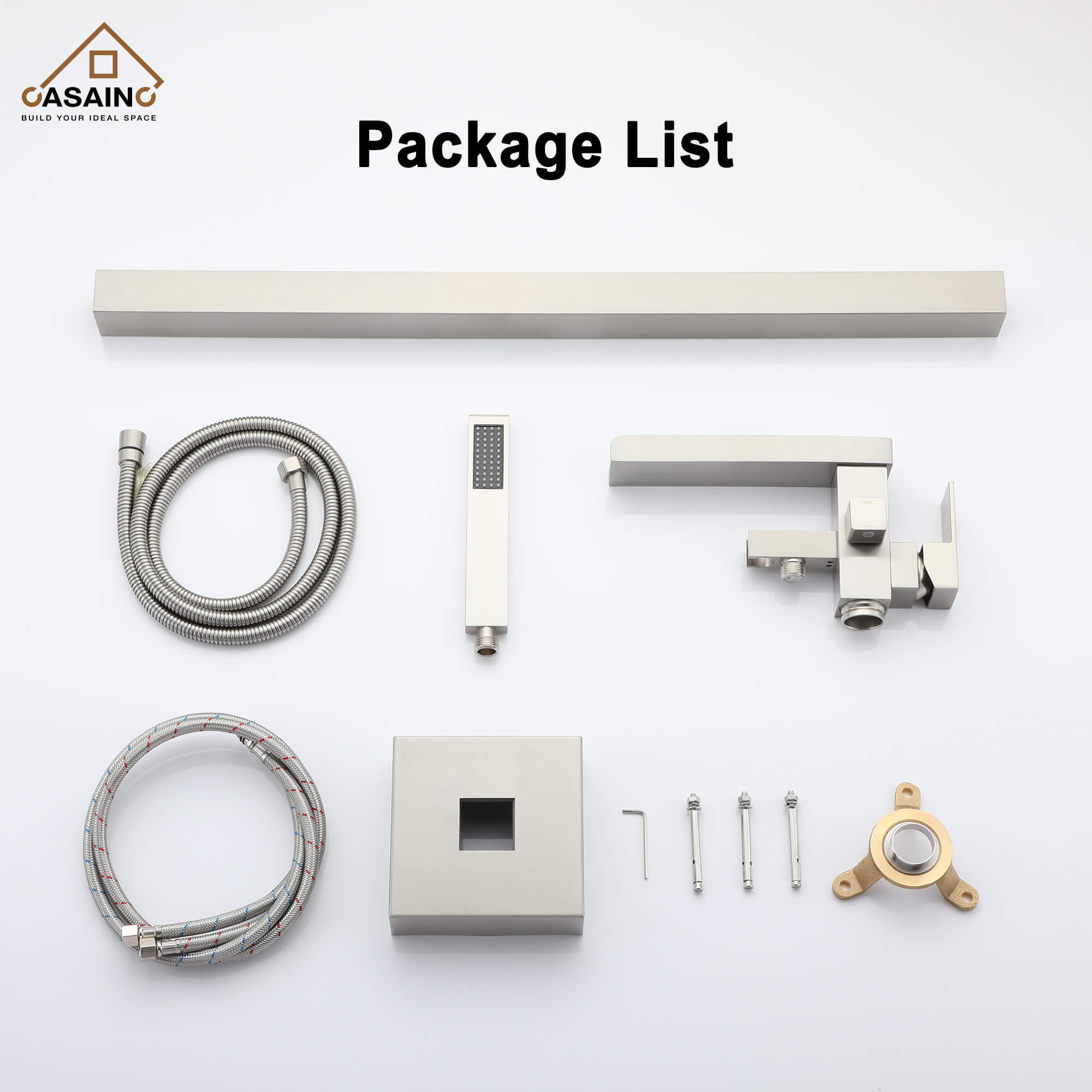 CASAINC 1-Handle Freestanding Bathtub Faucet with Hand Shower