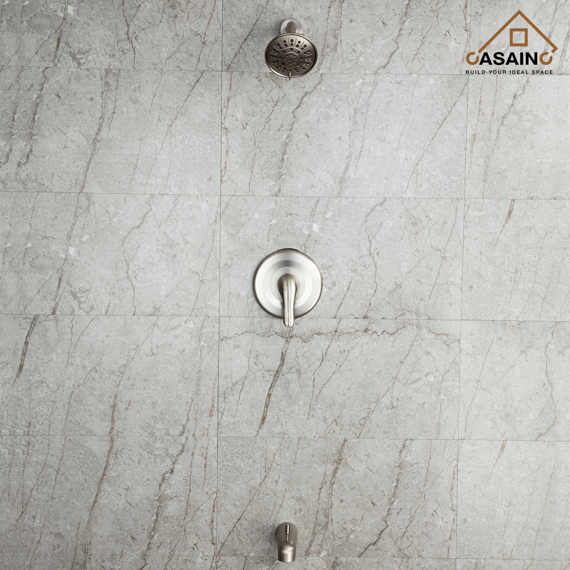 4.84inch Wall Mounted Shower trim kit with pressure balanced valve-CASAINC