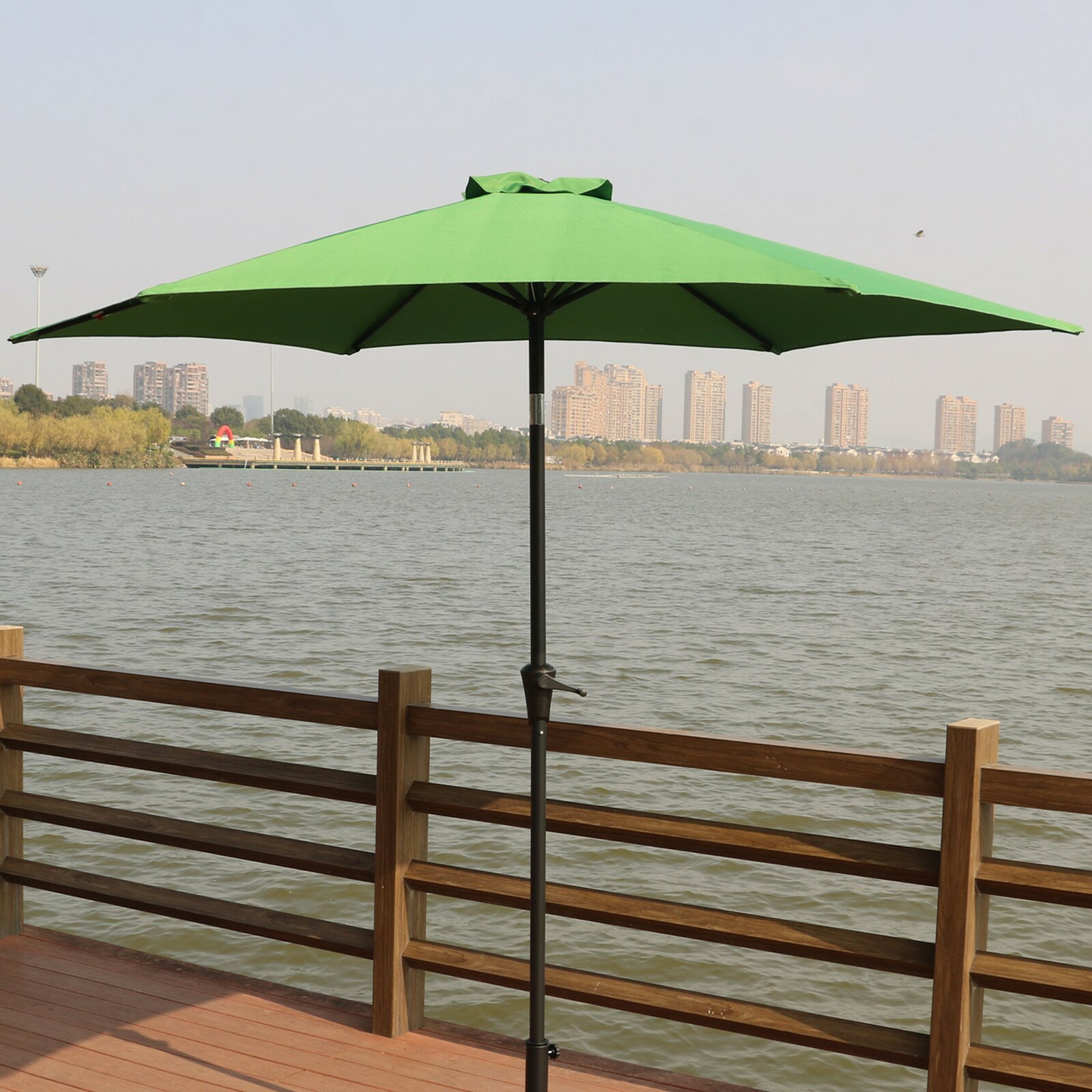 Casainc 9 ft Outdoor Crank Lift Weather-resistant Umbrella Without Base-CASAINC
