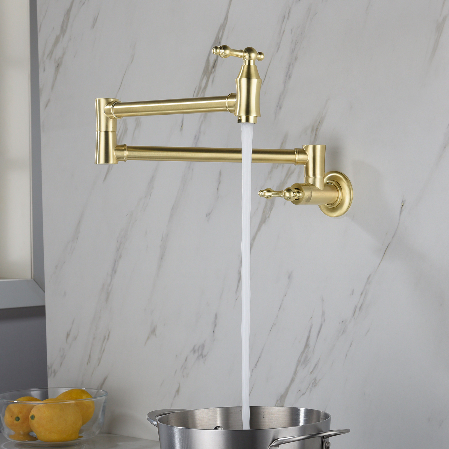 Pot Filler Faucet Wall Mount-CASAINC