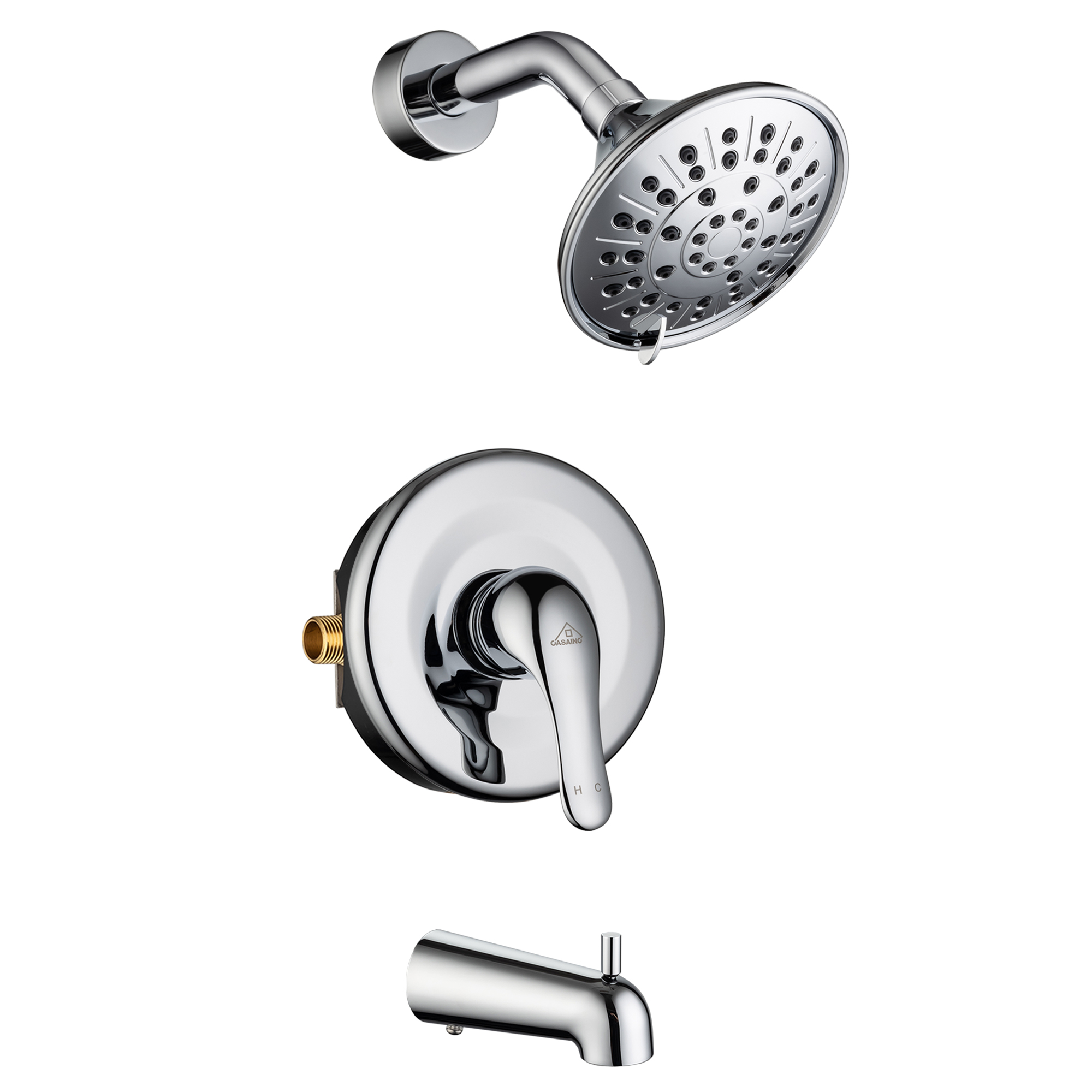 4.84inch Shower trim kit rain shower heads with tub spout-CASAINC