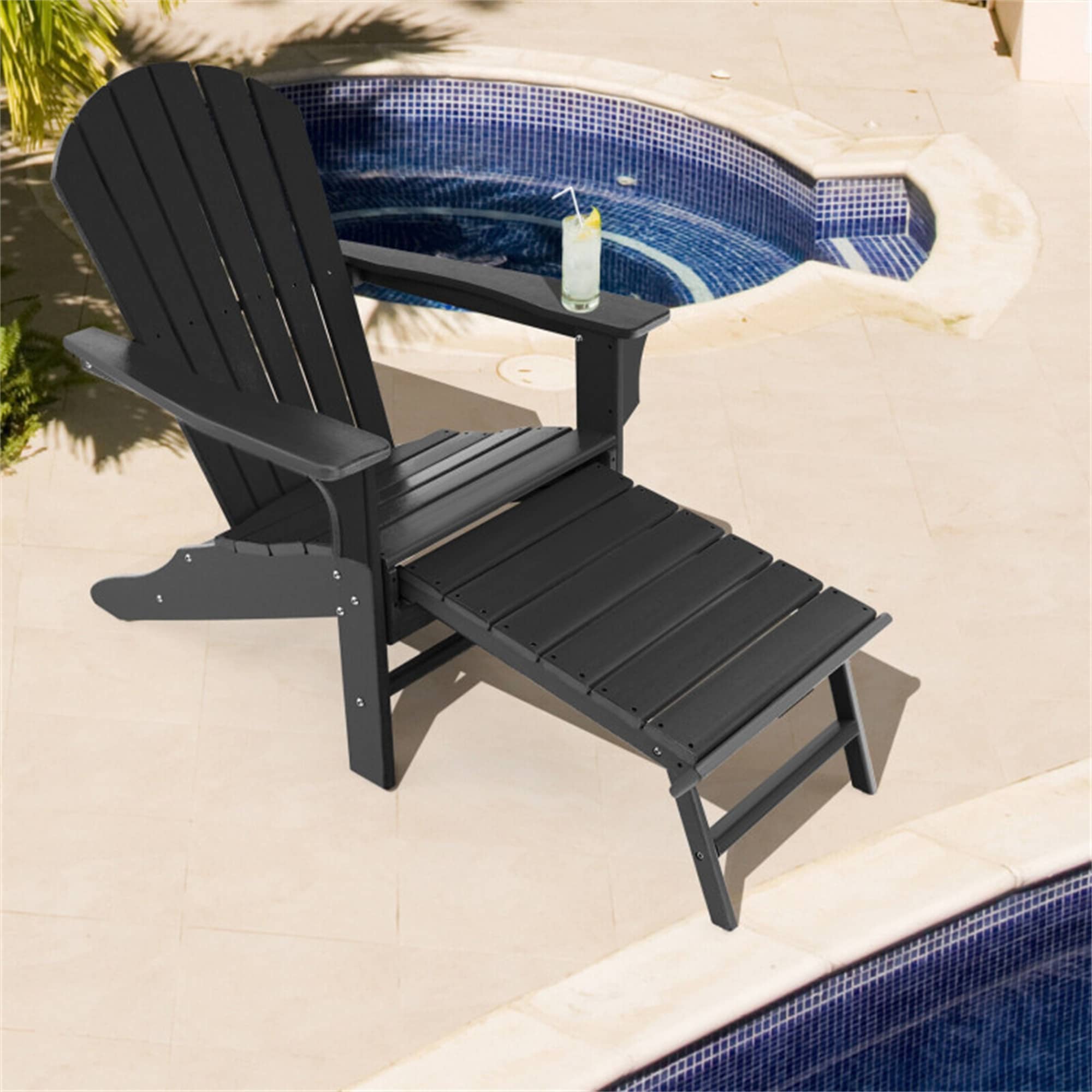 Black Adirondack Adirondack Chairs Leisure Line Leisure Line