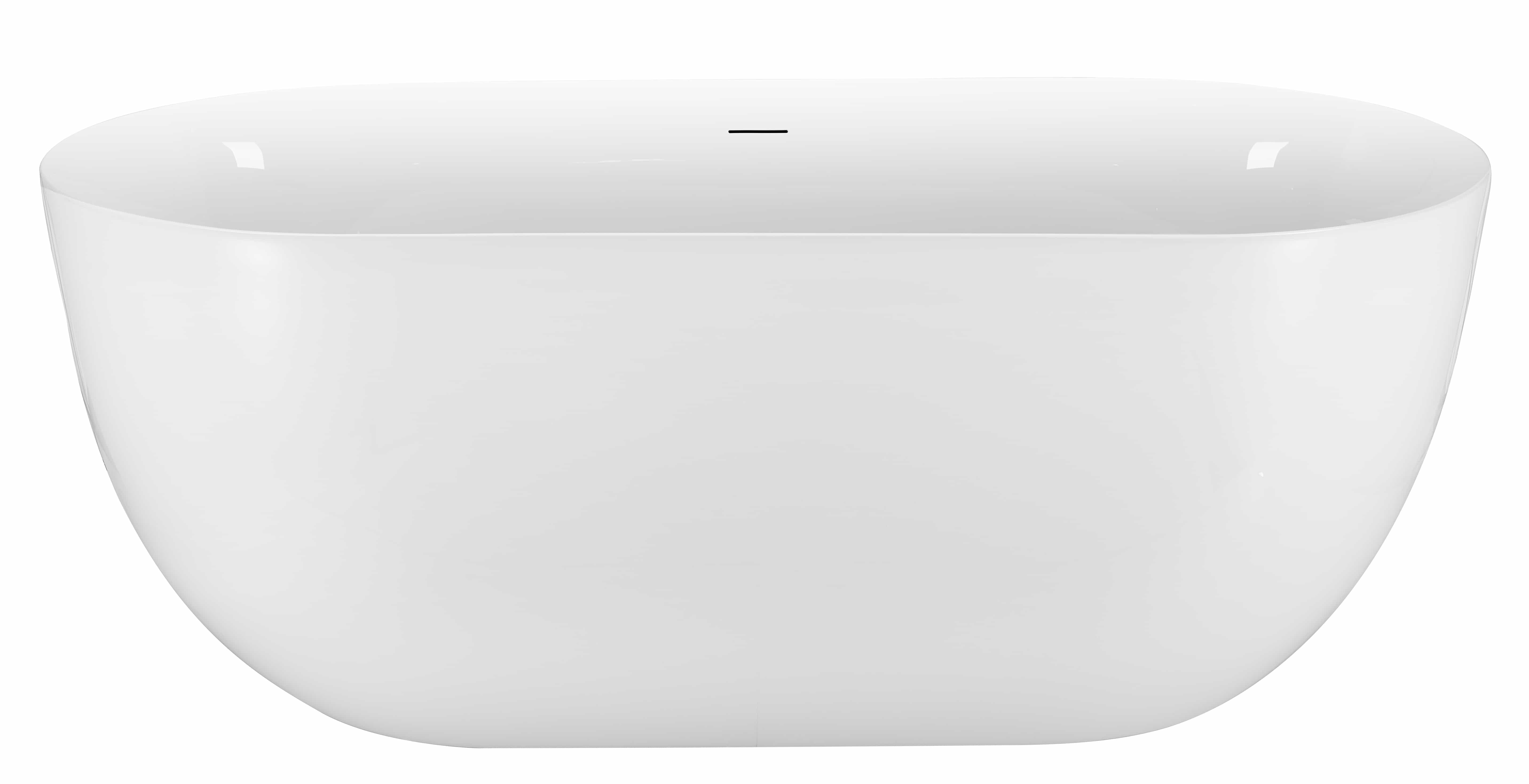 CASAINC 67" 100% Acrylic Freestanding Soaking Tub in White