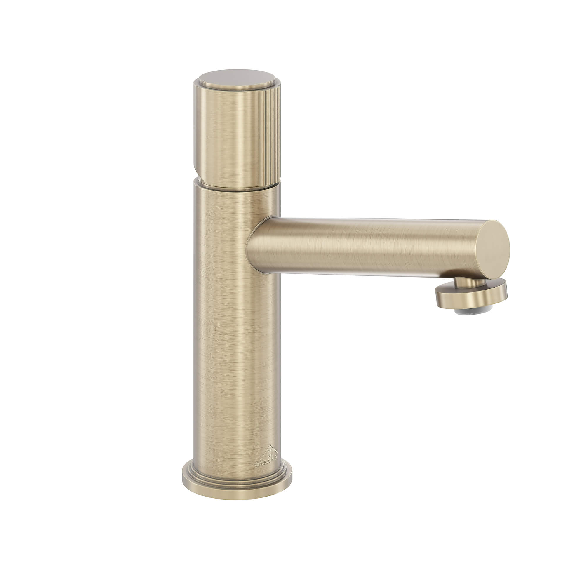 CASAINC 1.2GPM Brushed Champagne Gold Single Handle Sink Faucet with Bounce Drainer