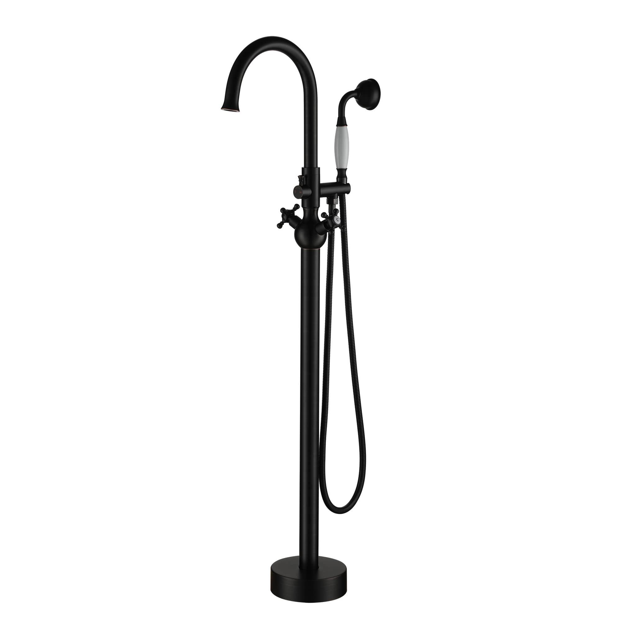 Freestanding 2-Handles Bathtub Faucet with Hand Shower