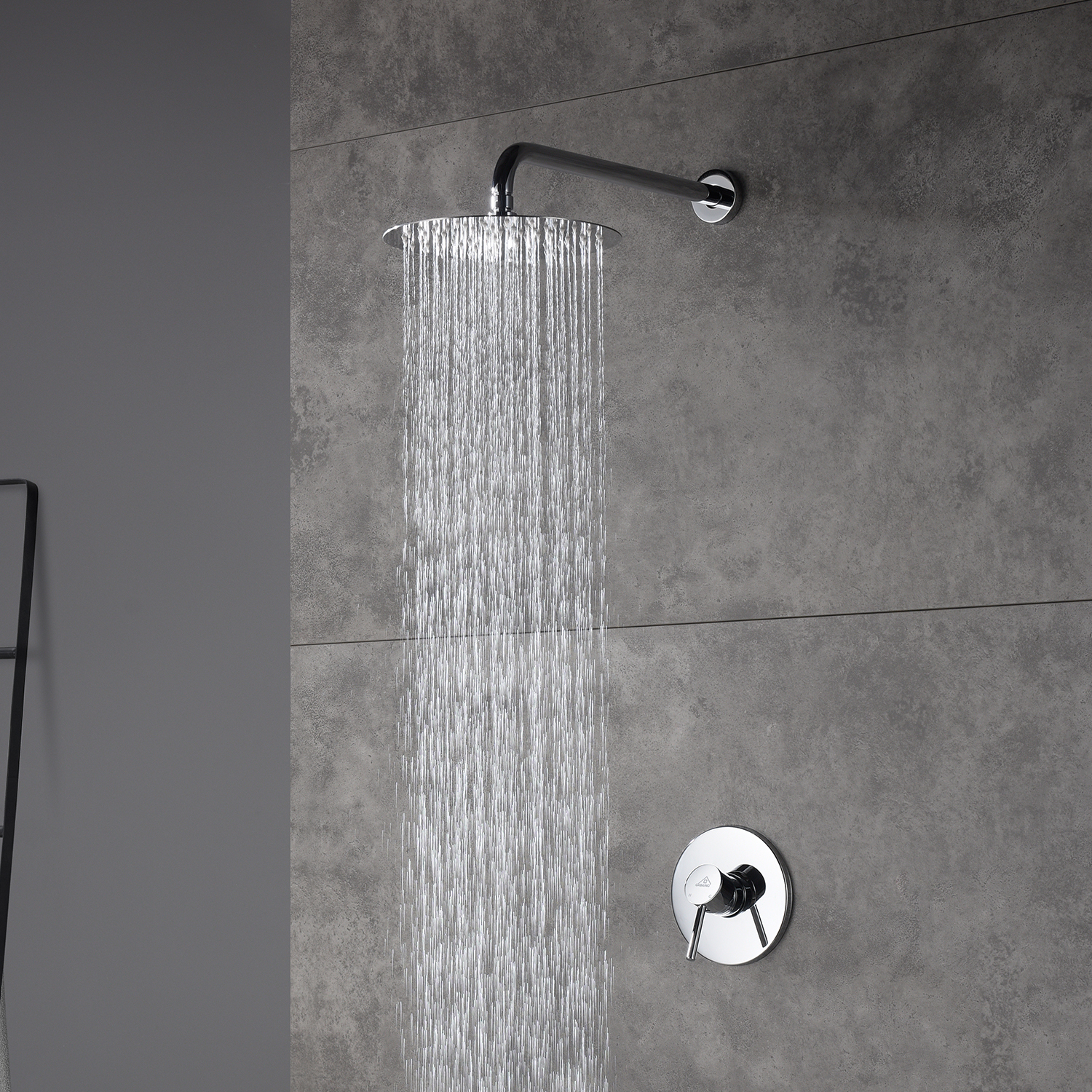Casainc Round Single Functions Wall Mount Chrome Shower Faucet-CASAINC
