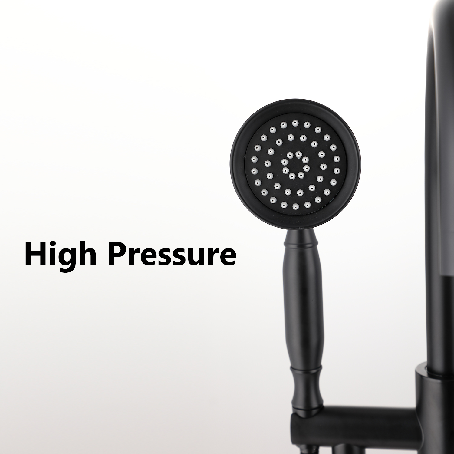 6 GPM Freestanding Bathtub Faucet with Hand Held Shower and Double Handle -CASAINC