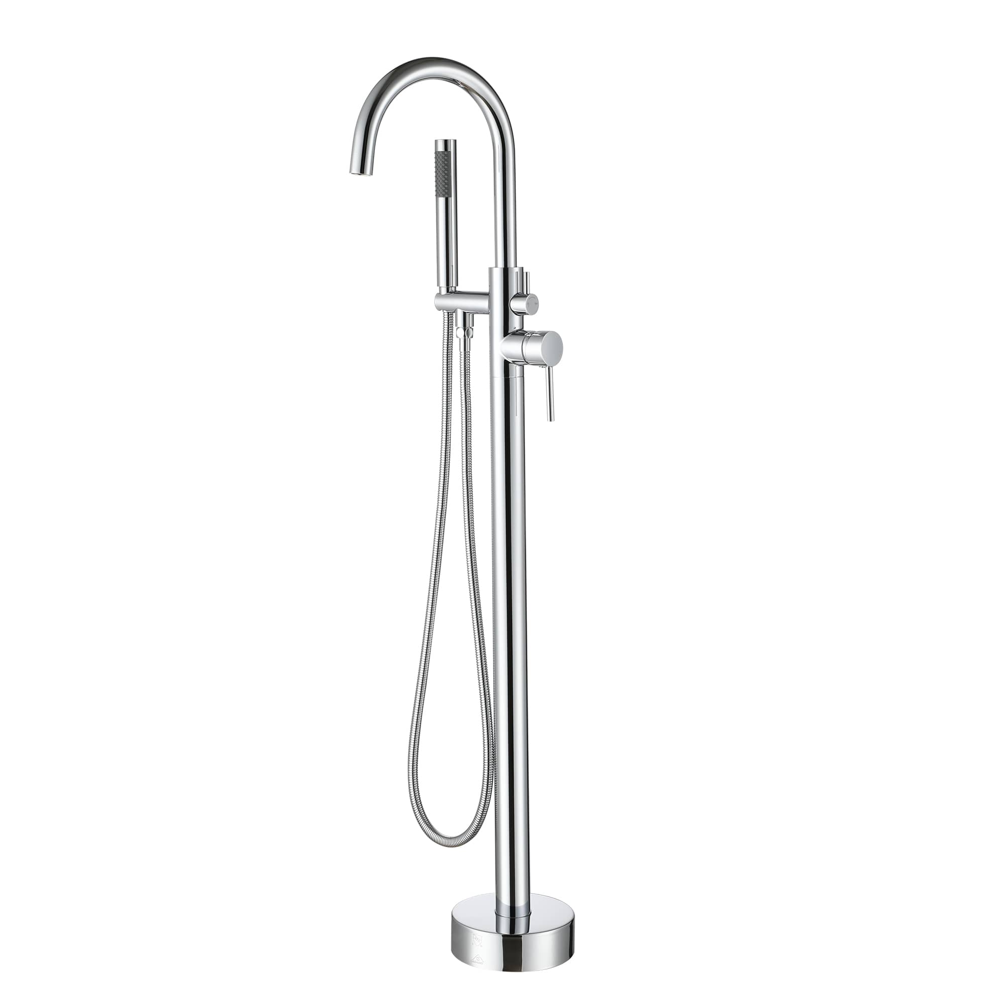 Freestanding Single-Handle Bathtub Faucet with Hand Shower