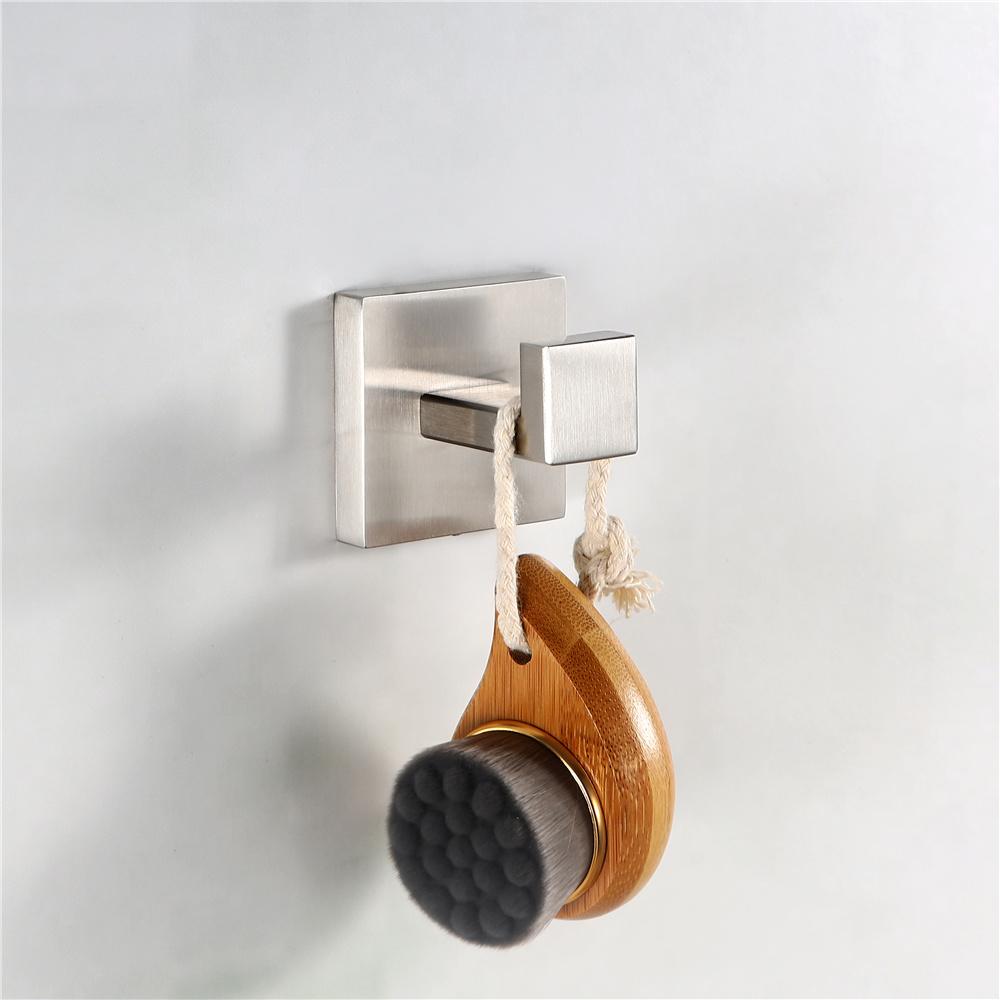 Casainc 4-Piece Bath Accessory Set with Wall Mounted Bar Set in Brushed Nickel-CASAINC