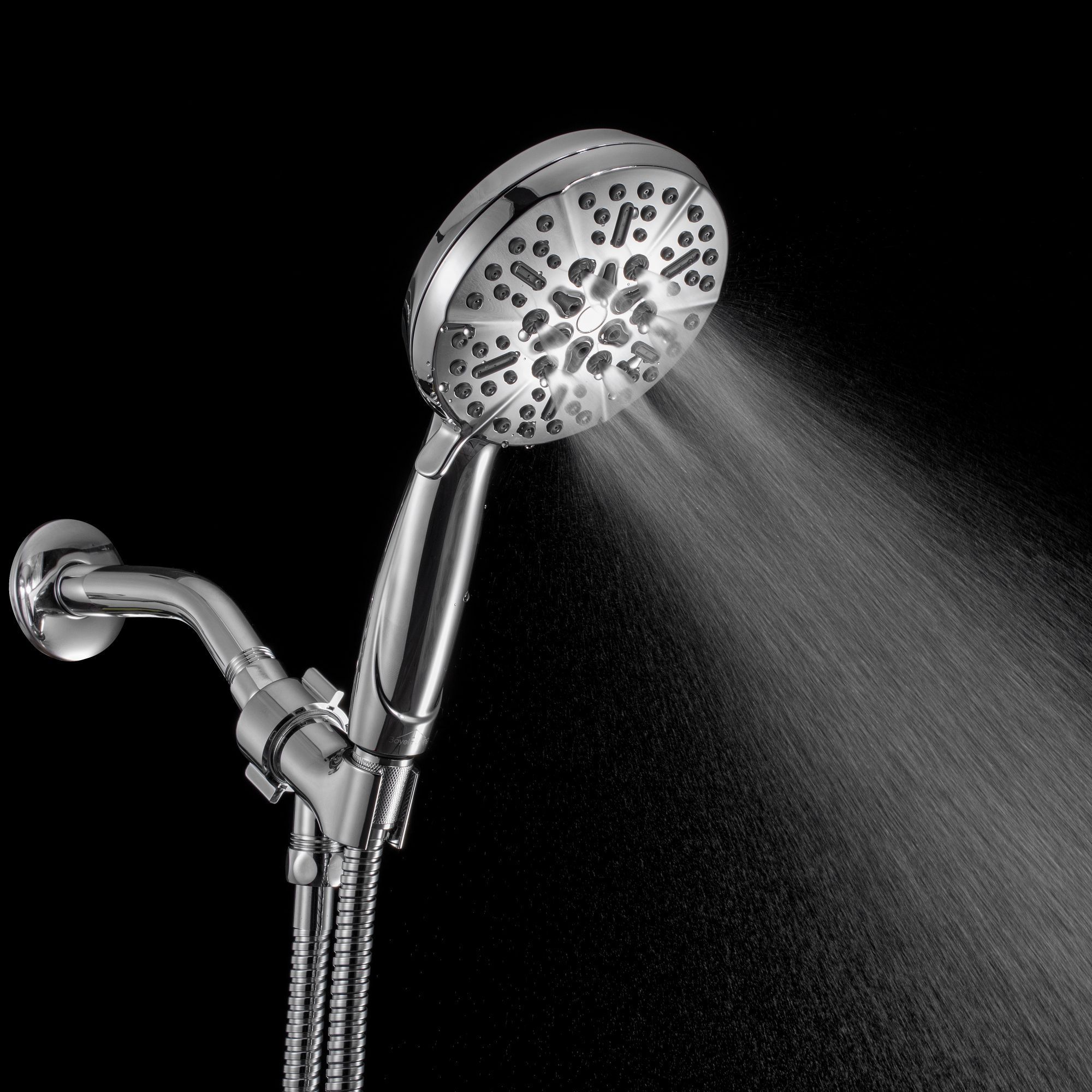 5-Spray Patterns 5 in. High Pressure Wall Mount Handheld Shower Head-CASAINC