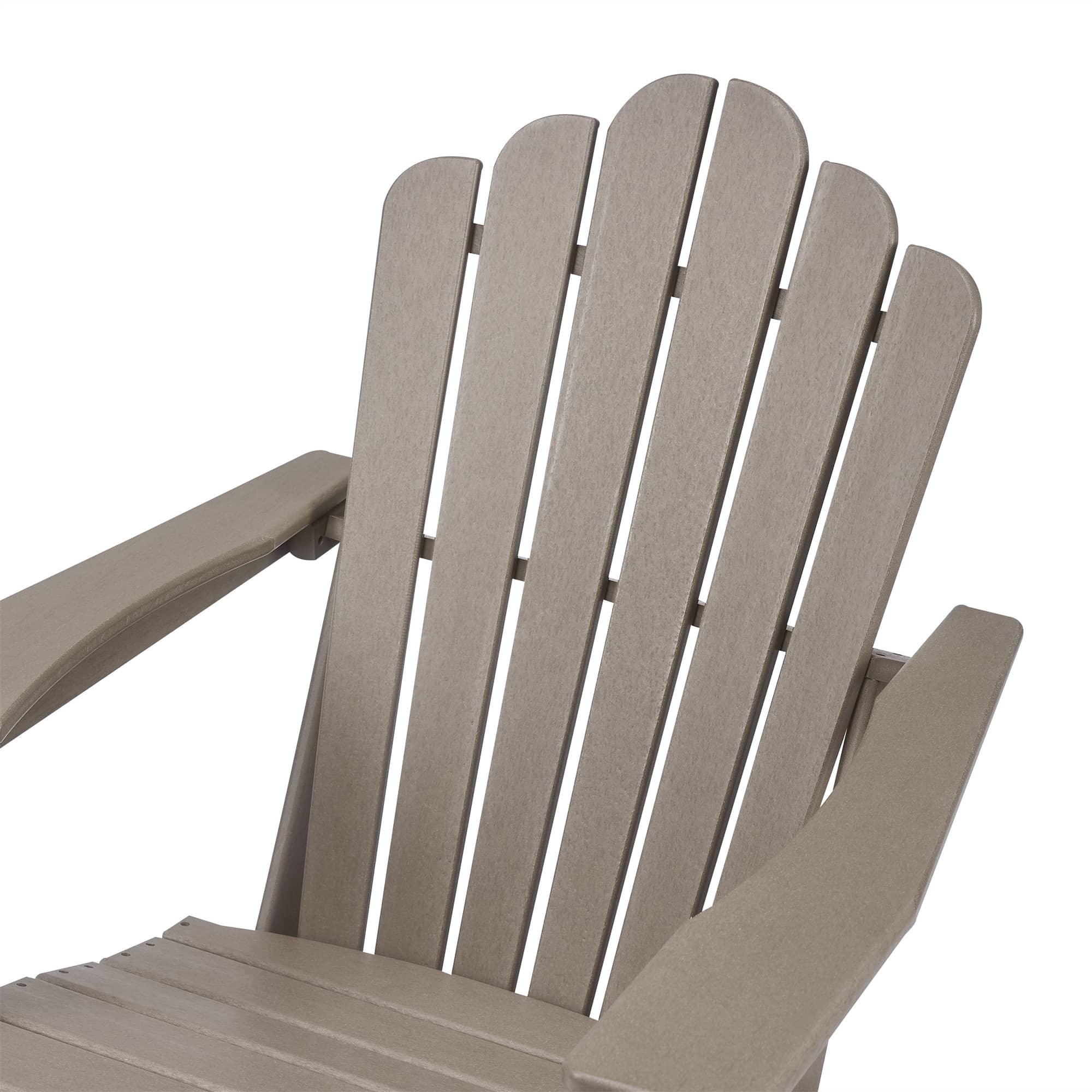 resin adirondack chair and ottoman