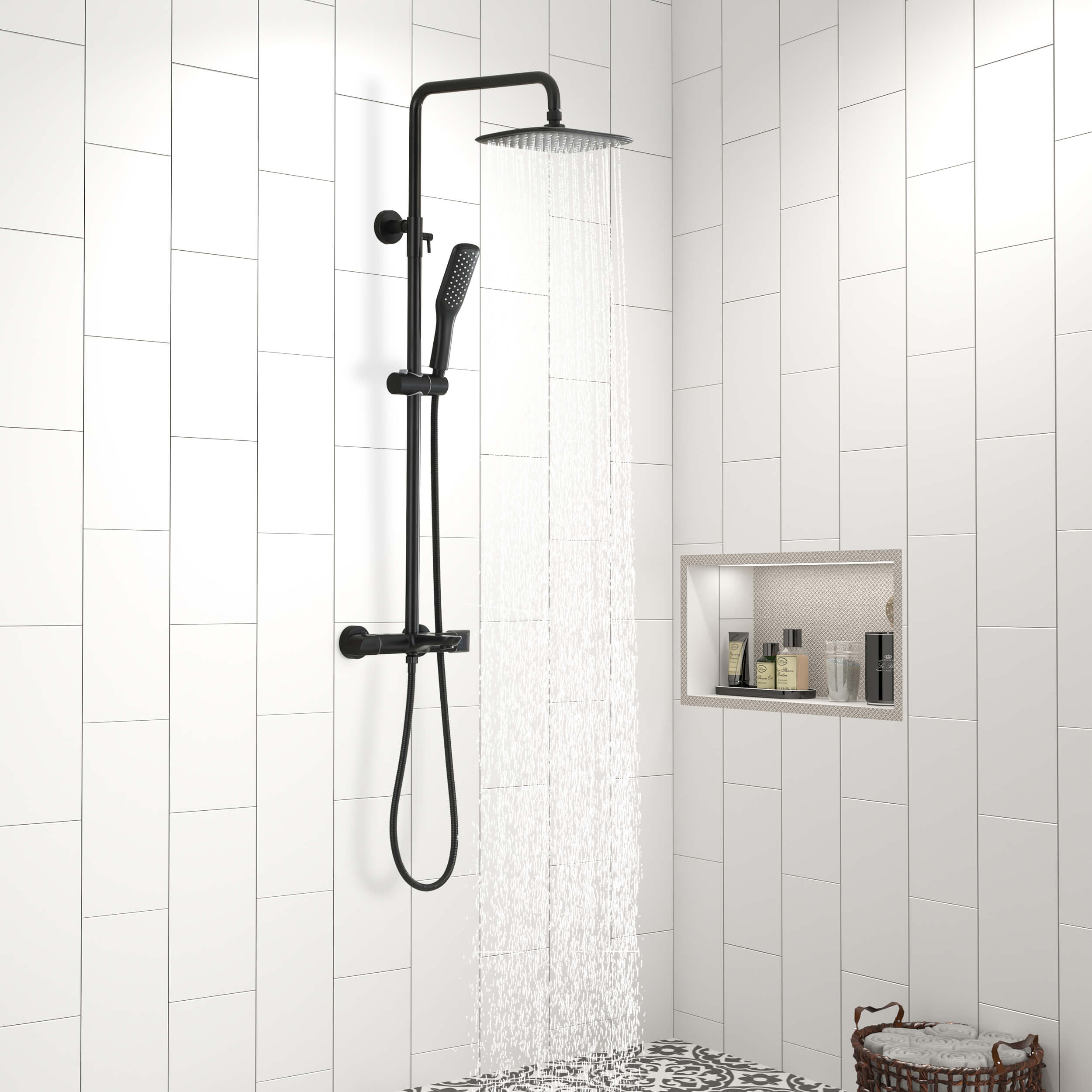 CASAINC Shower System in Matte Black