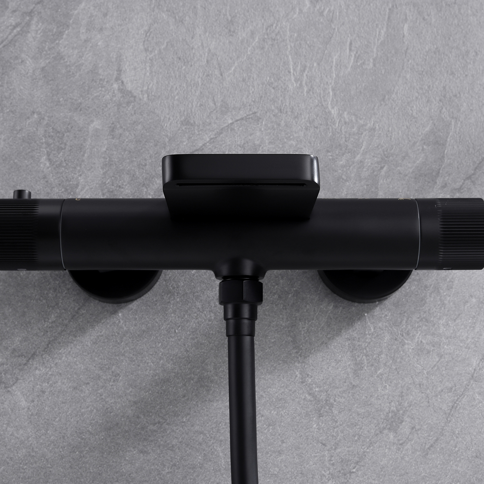 Casainc Bathtub Faucet Set with 1.5 GPM Handheld Shower and Adjustable Slide Bar (Matte Black)-CASAINC