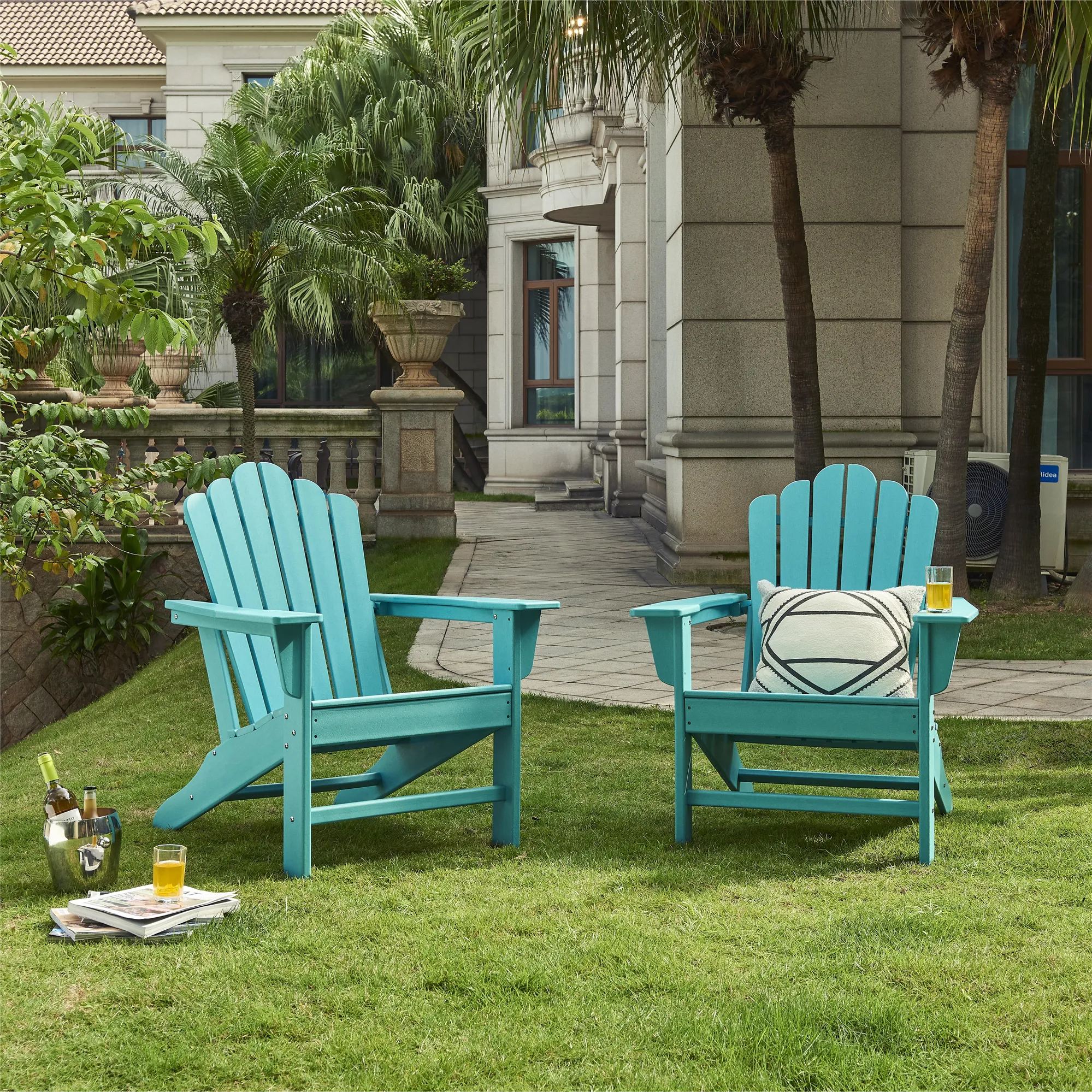 Green plastic best sale adirondack chairs sale