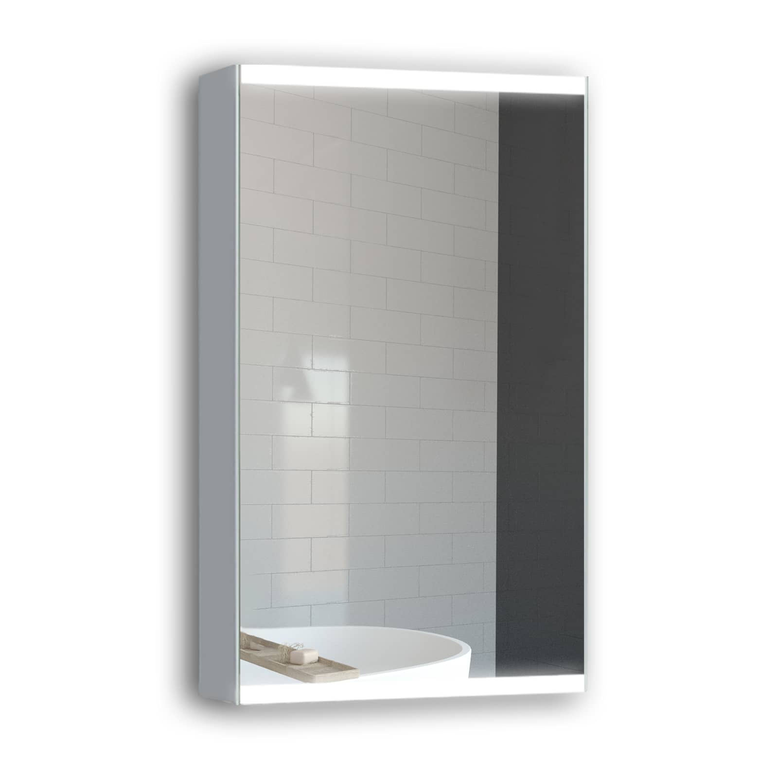 CASA15 in. W x 26 in. H x 5 in. D Frameless Recessed or Surface-Mount 