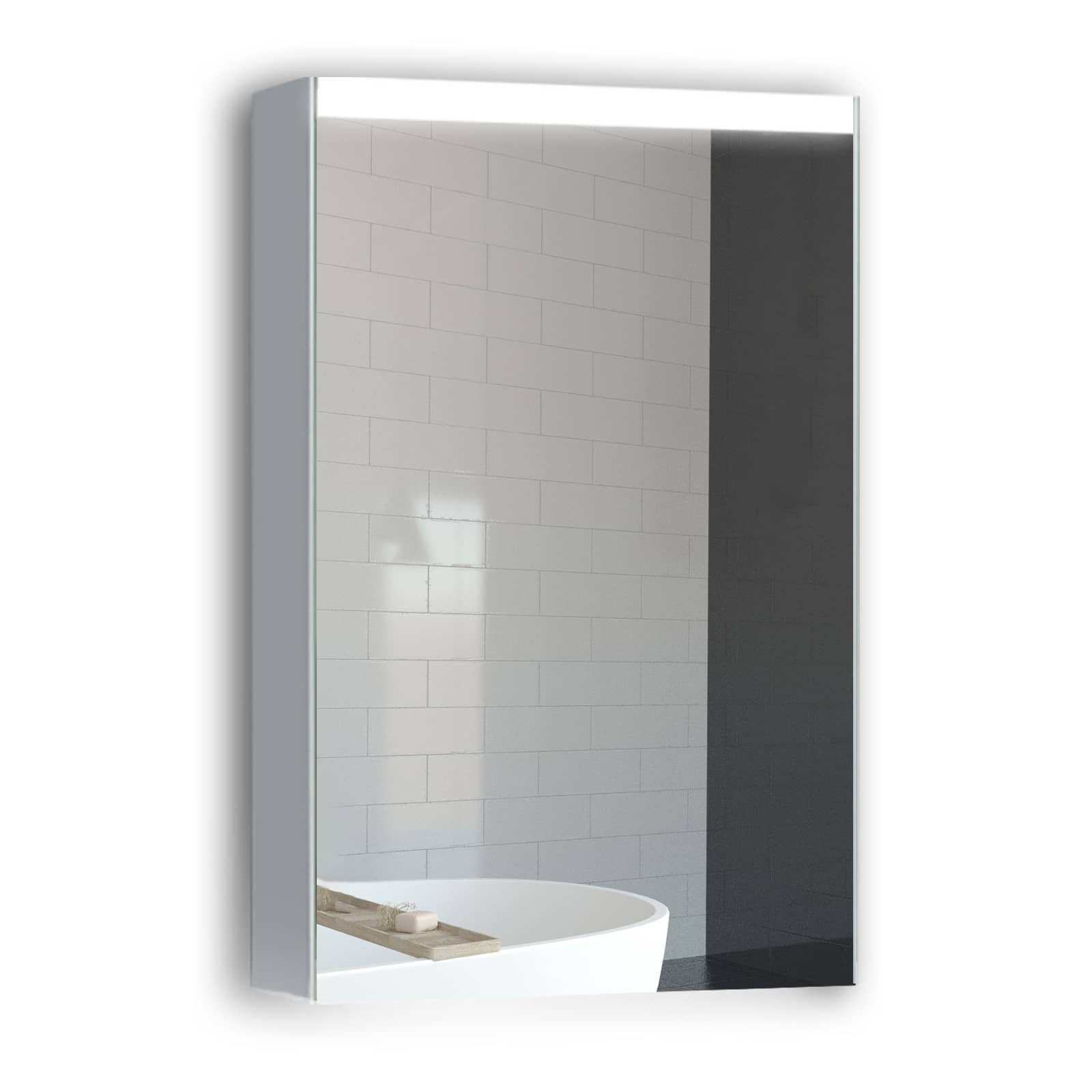 CASAINC 20 in. W x 30 in. H x 5 in. D Frameless Recessed or Surface-Mo