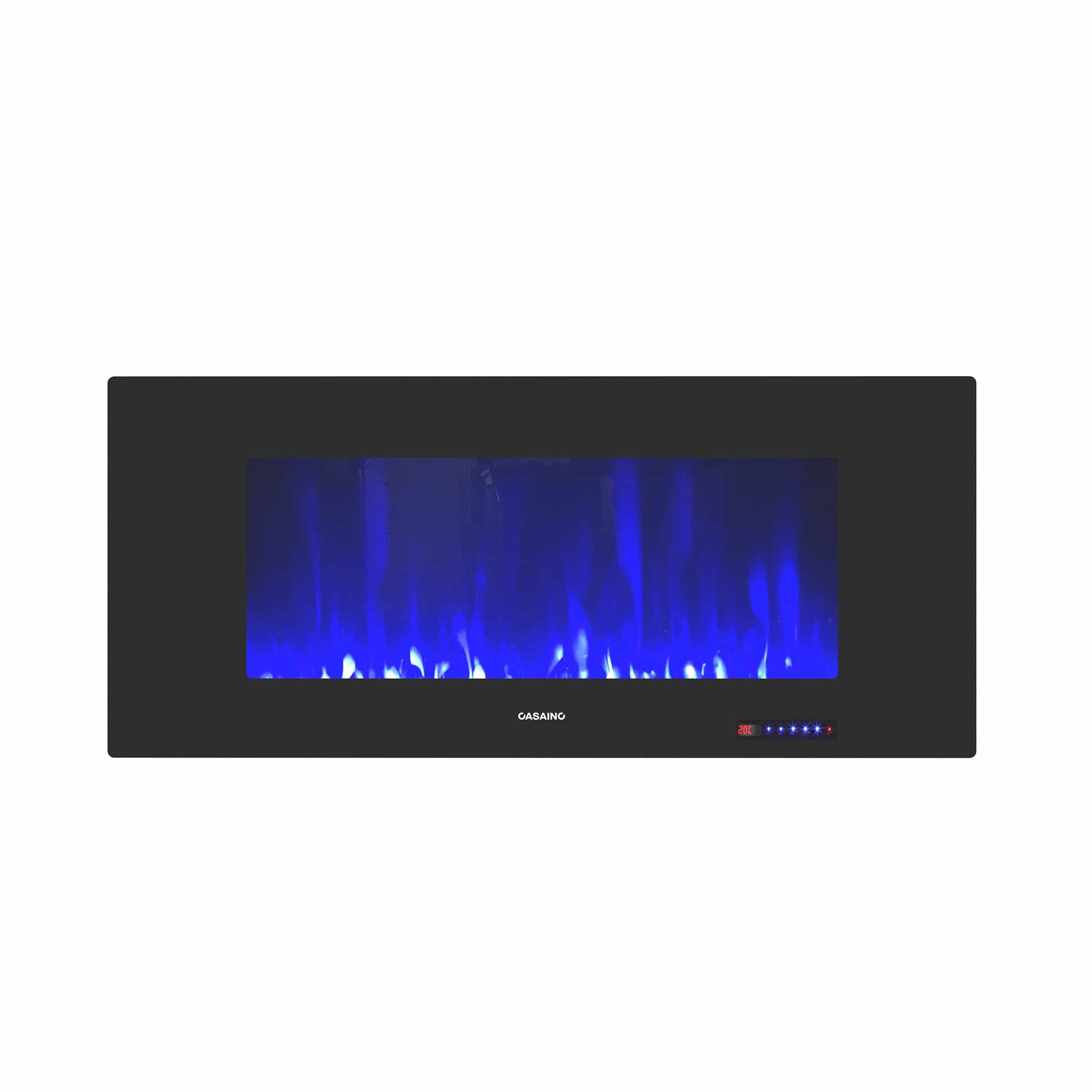 CASAINC 42 Inch Wall-Mounted Electric Fireplace in Black