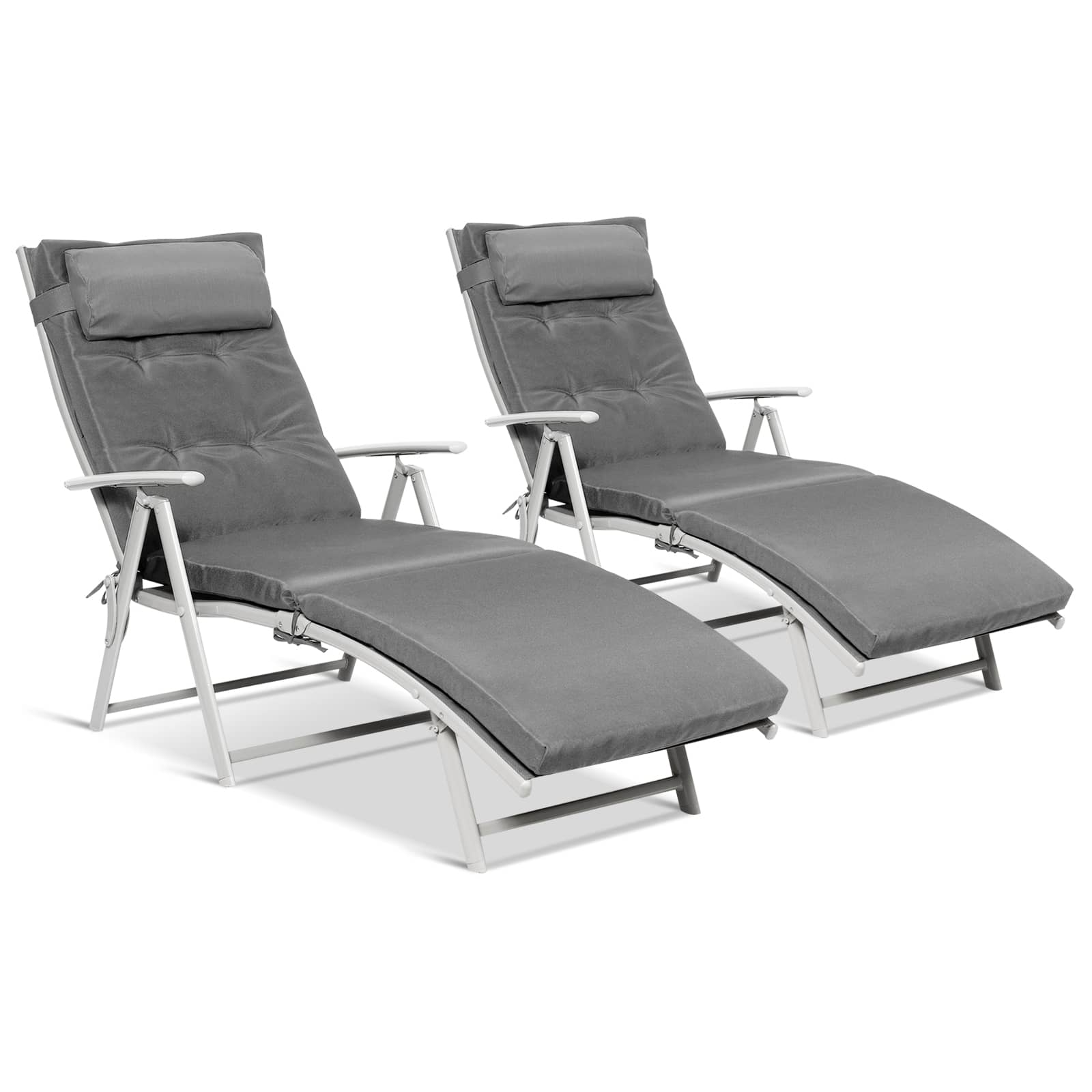 CASAINC Outdoor Lightweight Folding Chaise Lounge Chair-Casainc Canada