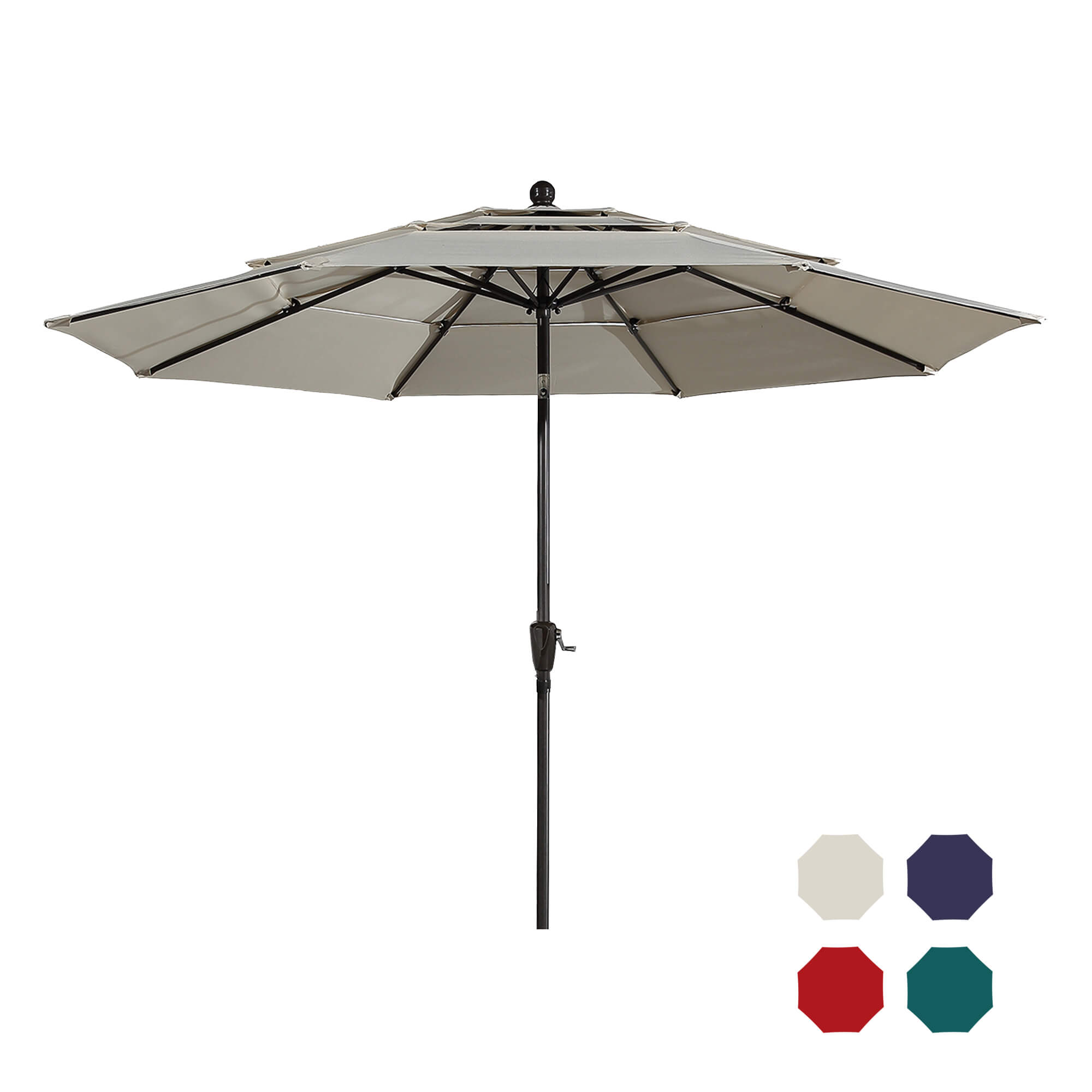 10ft Patio Umbrella with Double Airvent-Casainc Canada