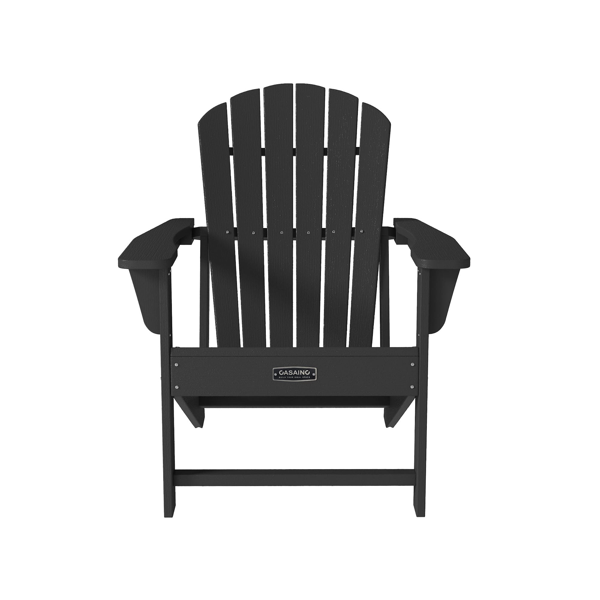CASAINC PS Board 6 back panel fixed Outdoor Adirondack chair a variety of colors, widened armrests 4.7 inches