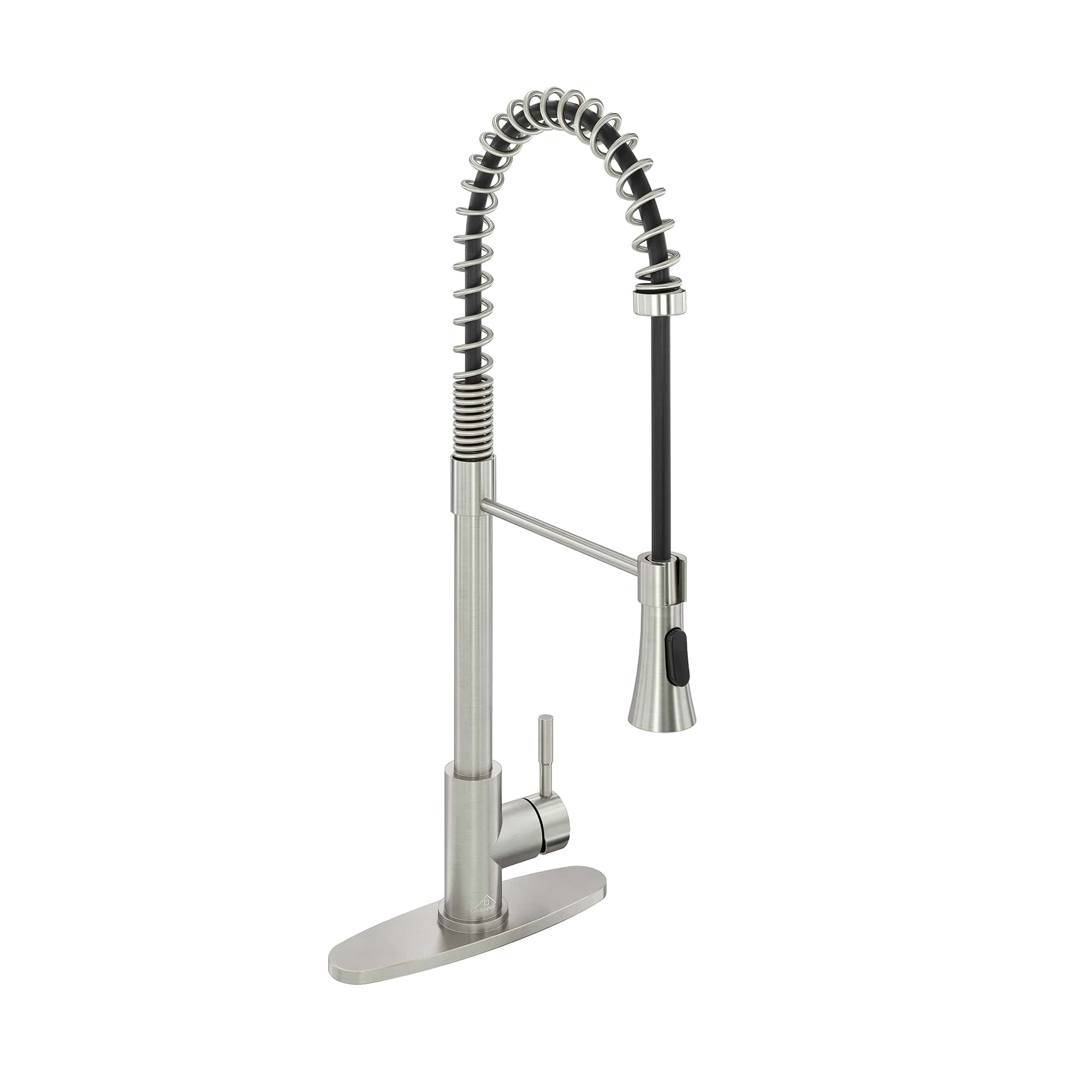 CASAINC 1.8GPM Spring Kitchen Faucet in Brushed Nickel and More