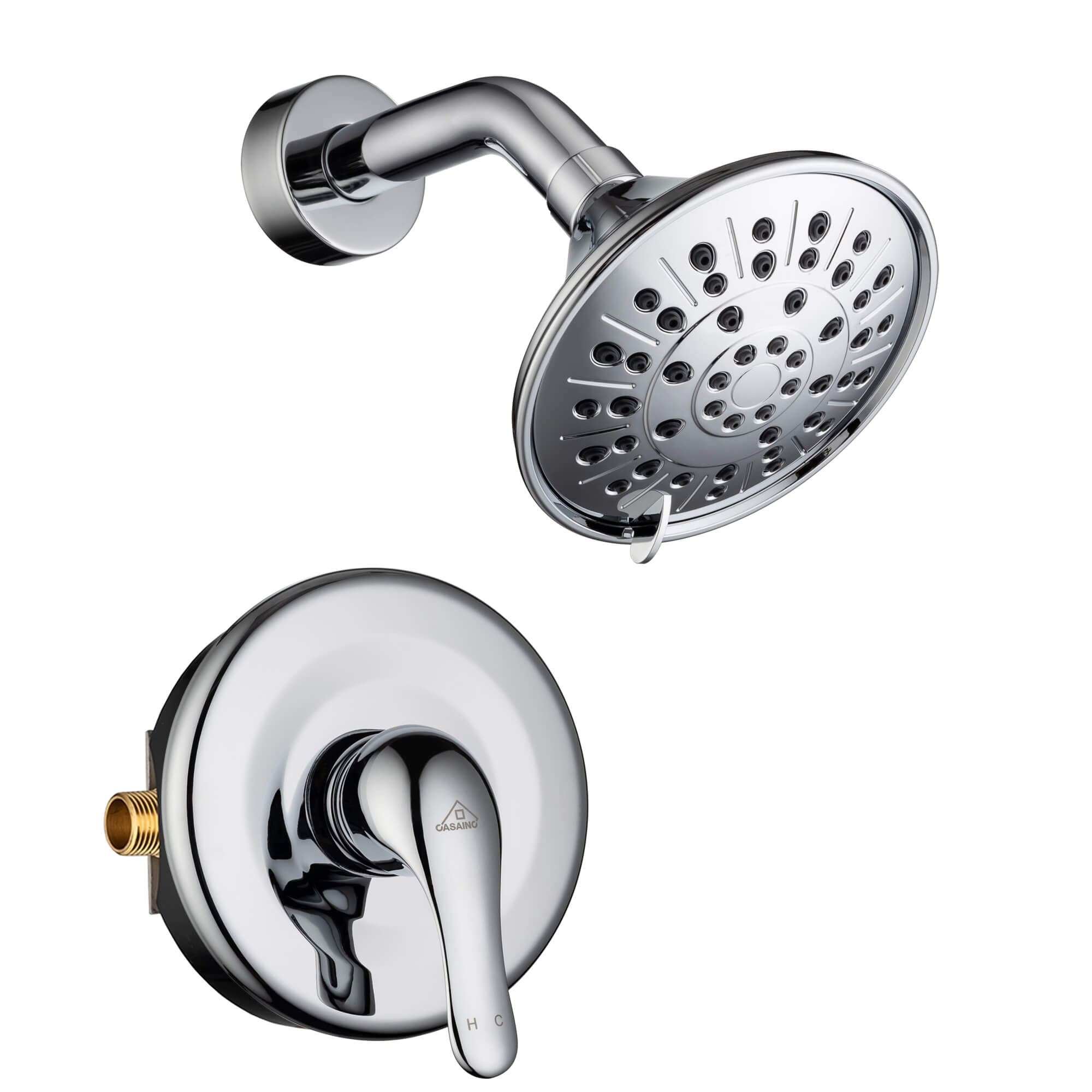 Casainc Round Wall Mounted Built-in Shower System-Casainc Canada