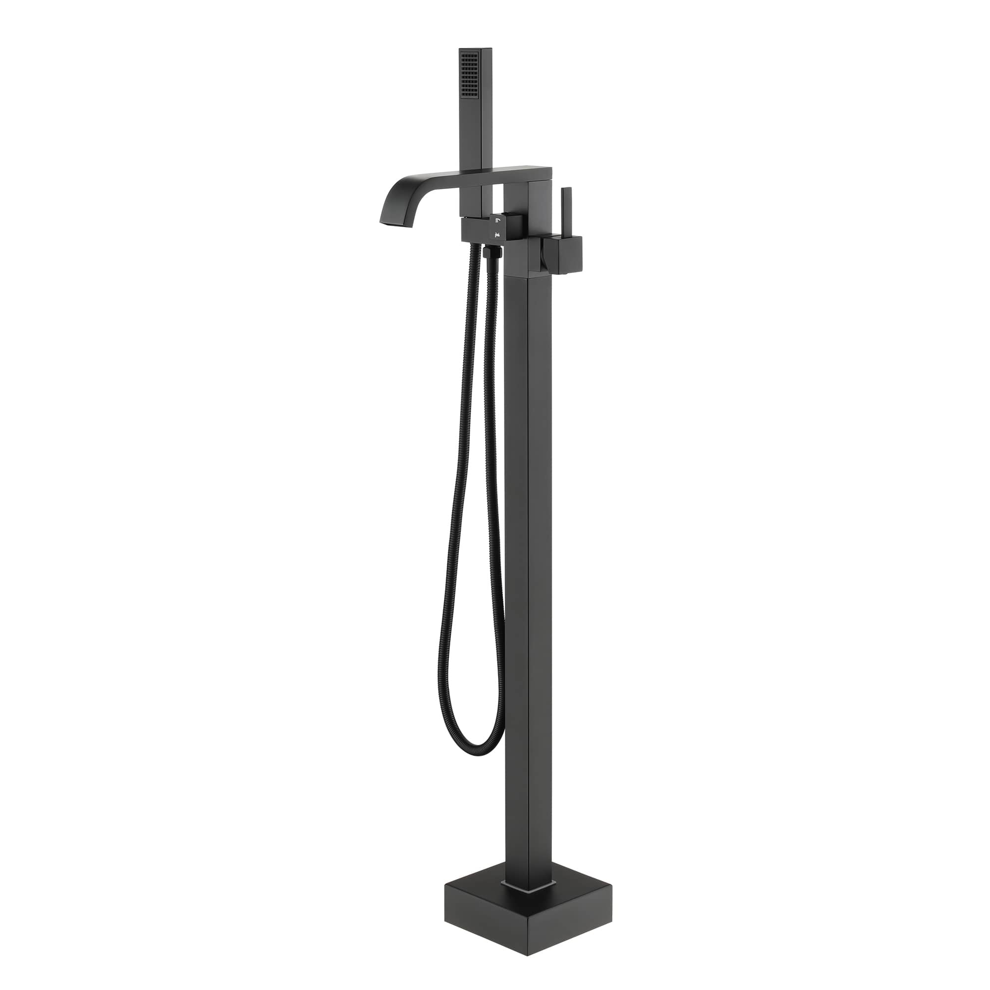 Casainc 1-Handle Commercial Freestanding Bathtub Faucet with Hand Shower in Matte Black and More