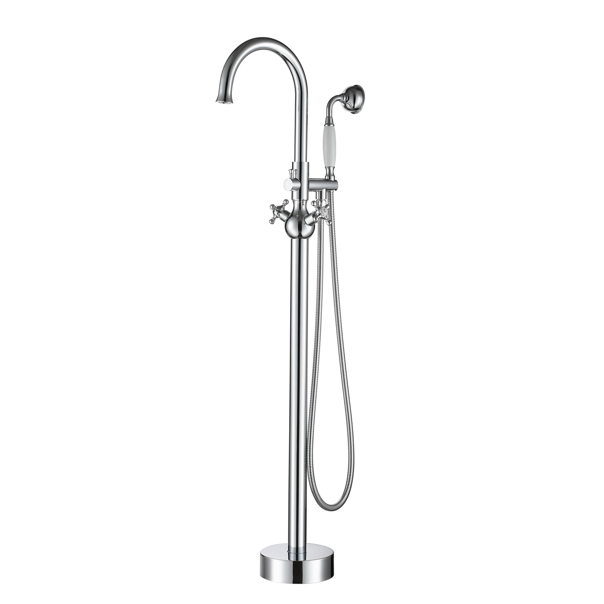 Casainc Multiple Color 2-Handle Residential Freestanding Bathtub Faucet with Hand Shower