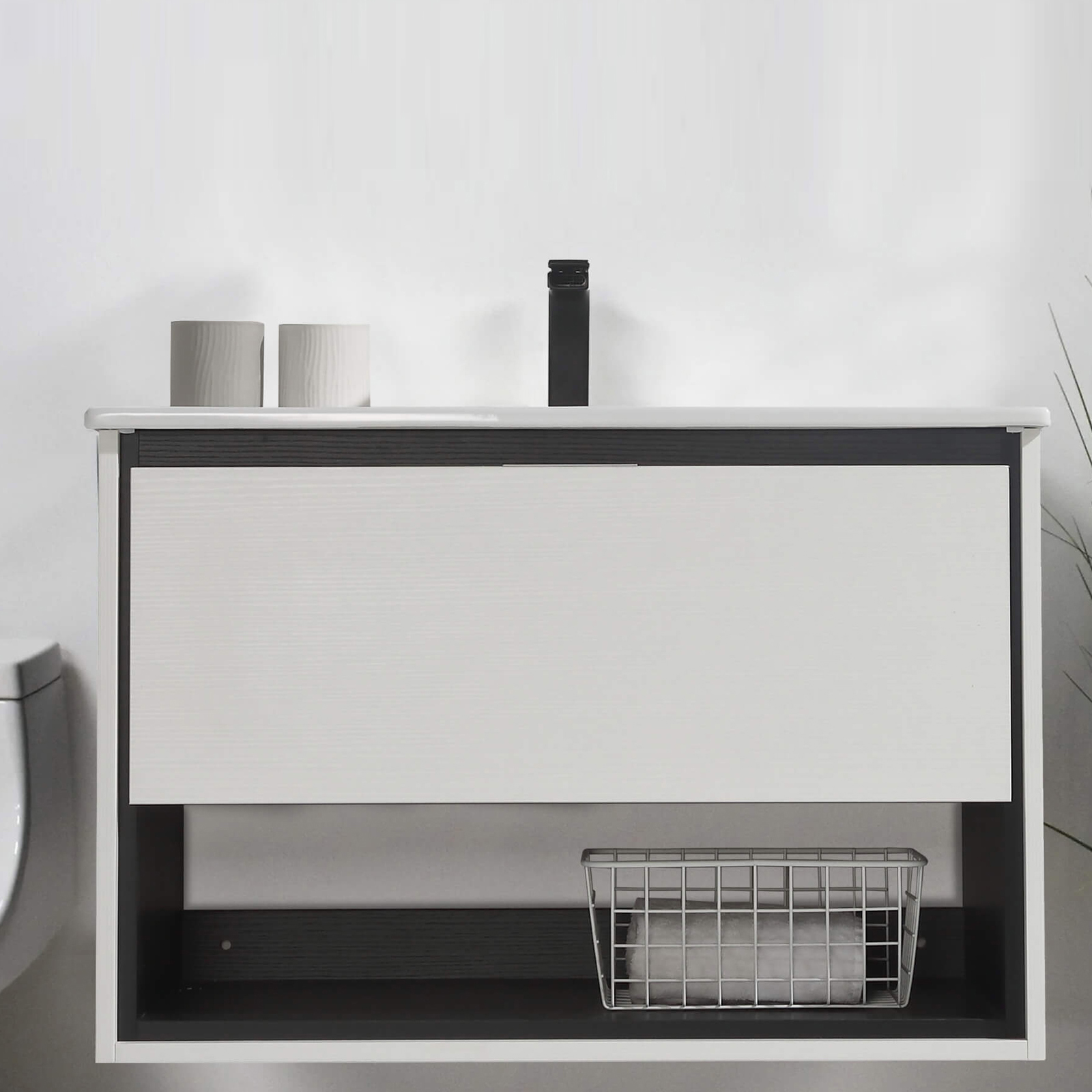 SINGLE SINK BATHROOM VANITY-Casainc Canada