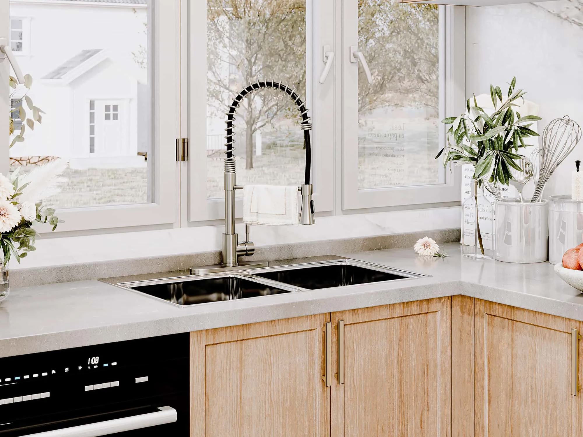 how to meantain kitchen faucet