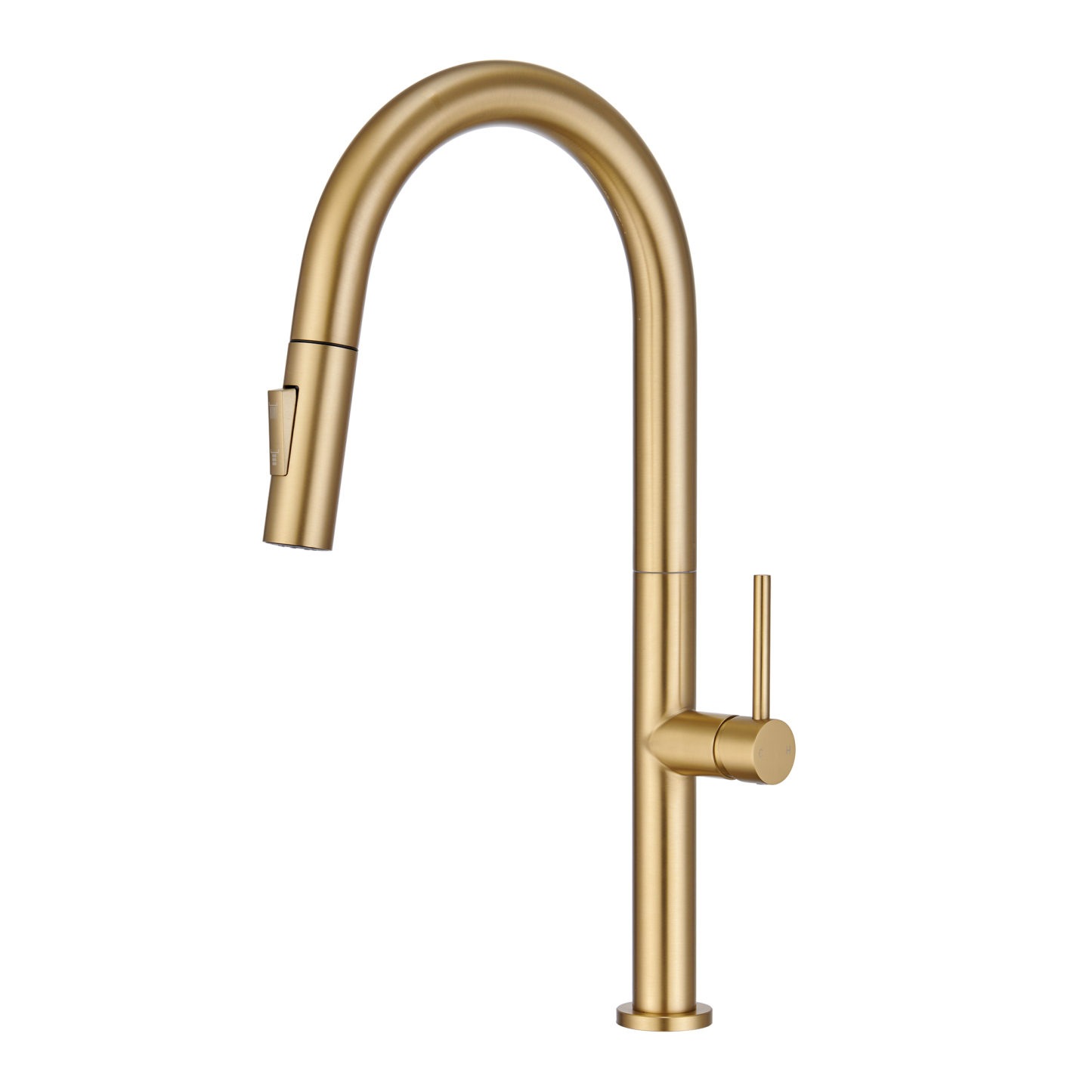 Single Handle Deck Mount High Arc Pull Down Kitchen Faucet with Accessories-Mondawe
