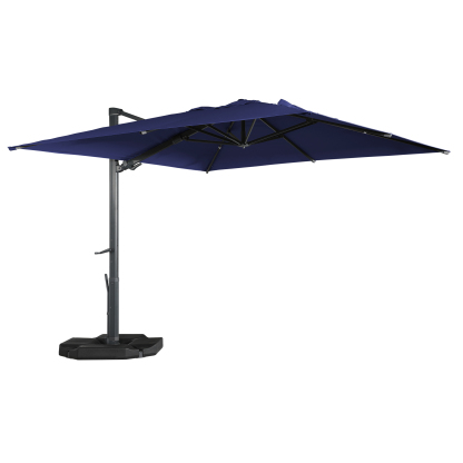 Mondawe 10ft Square Aluminum Tilt Outdoor Patio Umbrella-Mondawe