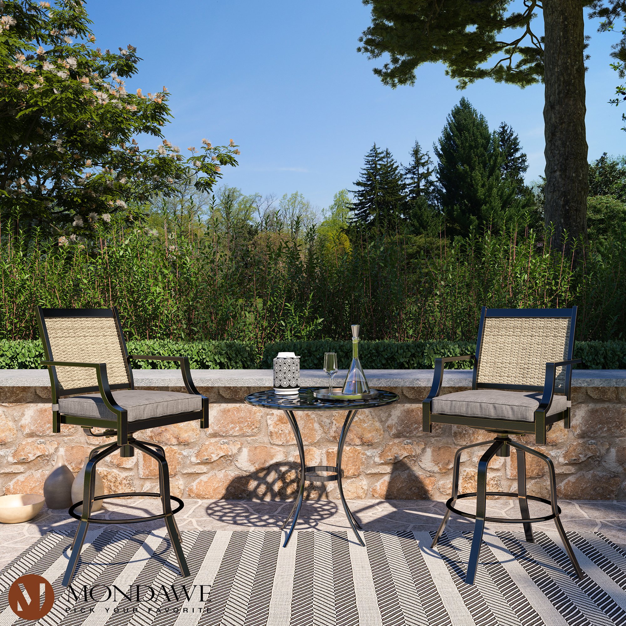 aluminium frame garden chairs