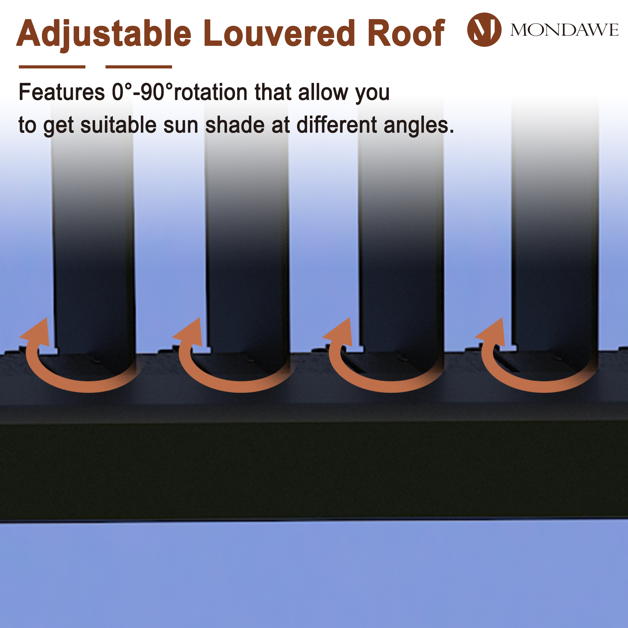 adjustable louvered roof pergola
