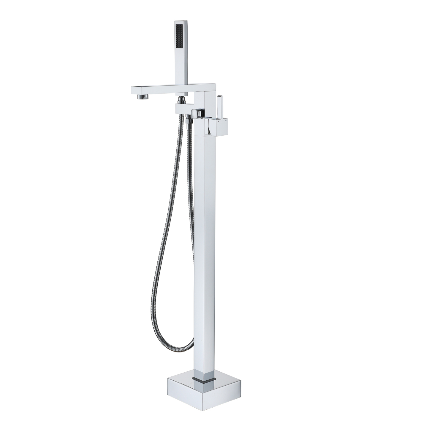 Mondawe Single-Handle Freestanding Bathtub Faucet with Hand Shower(Mat