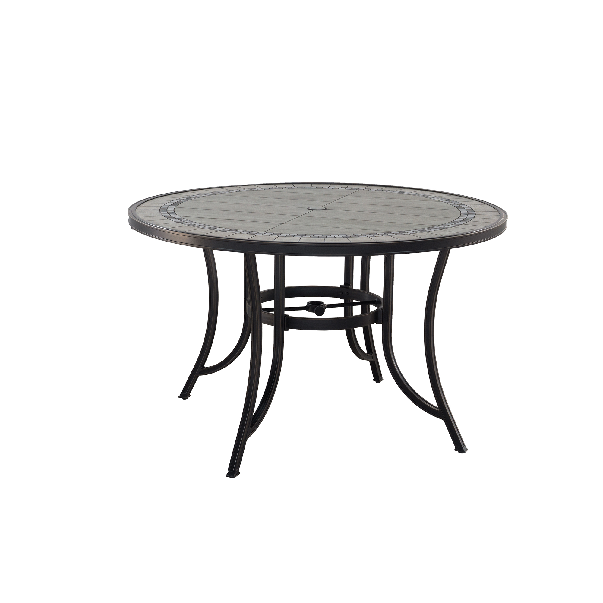 Mondawe 48 In Ceramic Cast Aluminium Round Dining Table-Mondawe