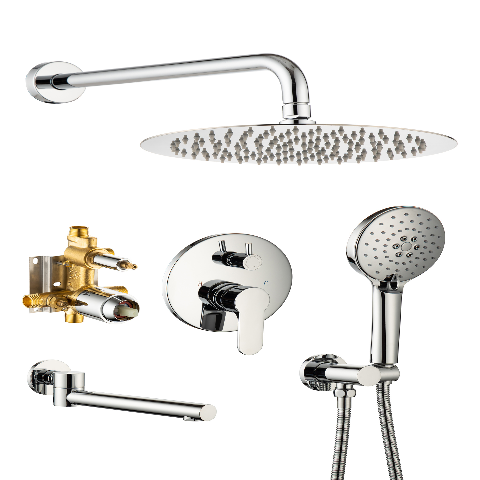 Bathroom Shower Faucet Set hotsell w/ tub spout