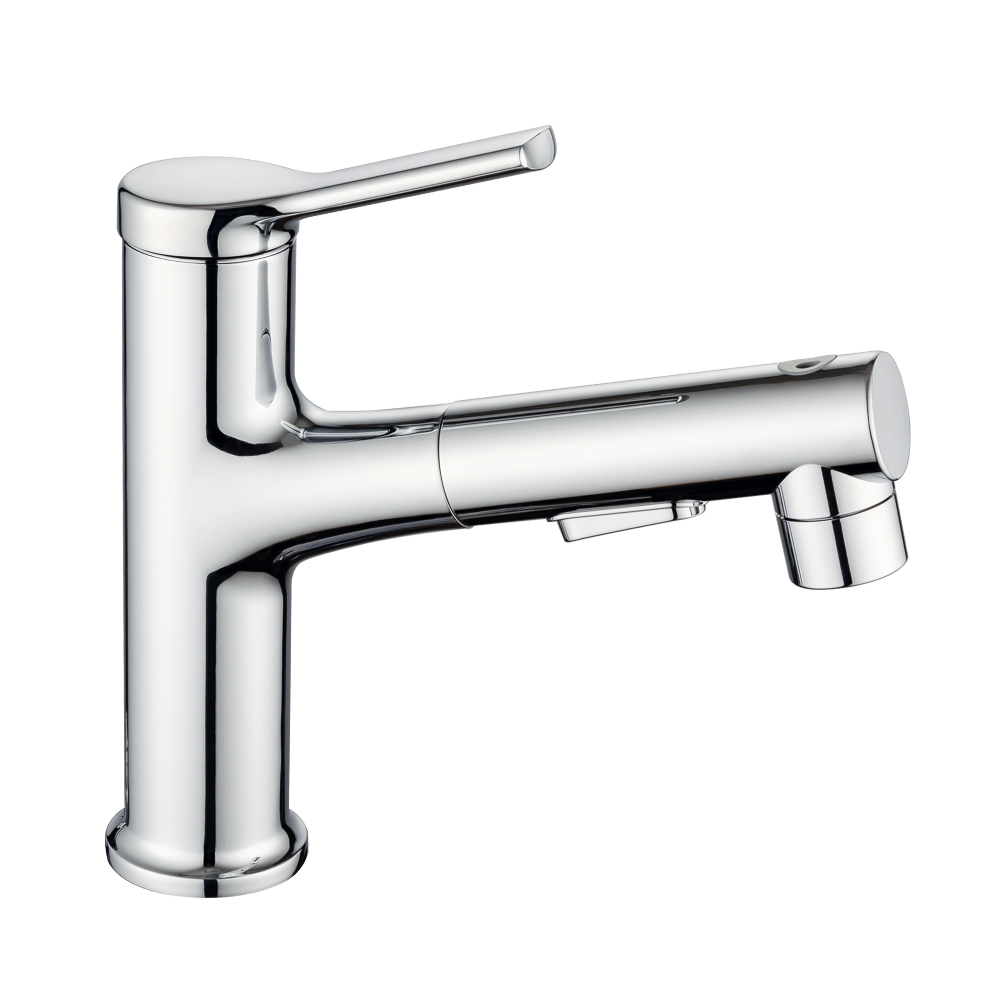 Single Hole Bathroom Faucet with Pull Out Sprayer, Dual Spray Modes, Solid Brass Polished Chrome Bathroom Faucet for Sink, Modern One Handle Bath Vanity Faucet with Face Basin Mixer Tap\\nVisit the YIT-Mondawe