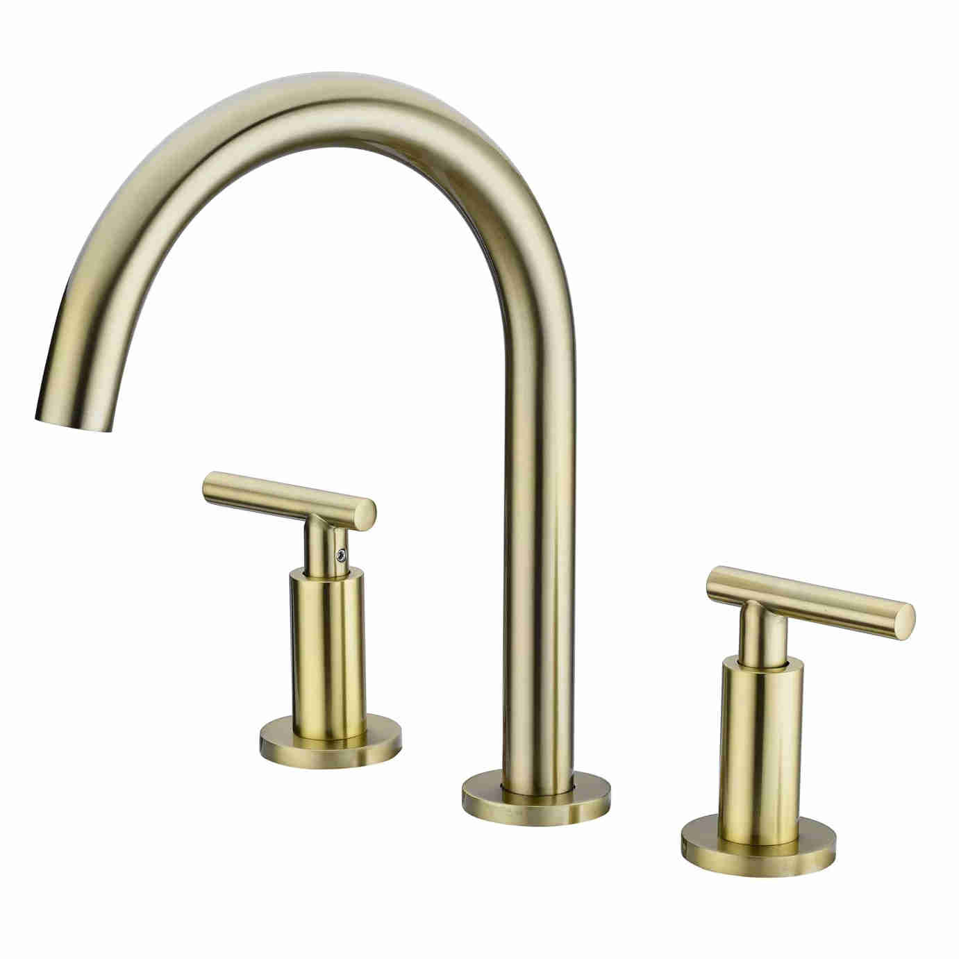 Mondawe Two Handle High Arc Widespread Bathroom Sink Faucet 3 Hole-Mondawe