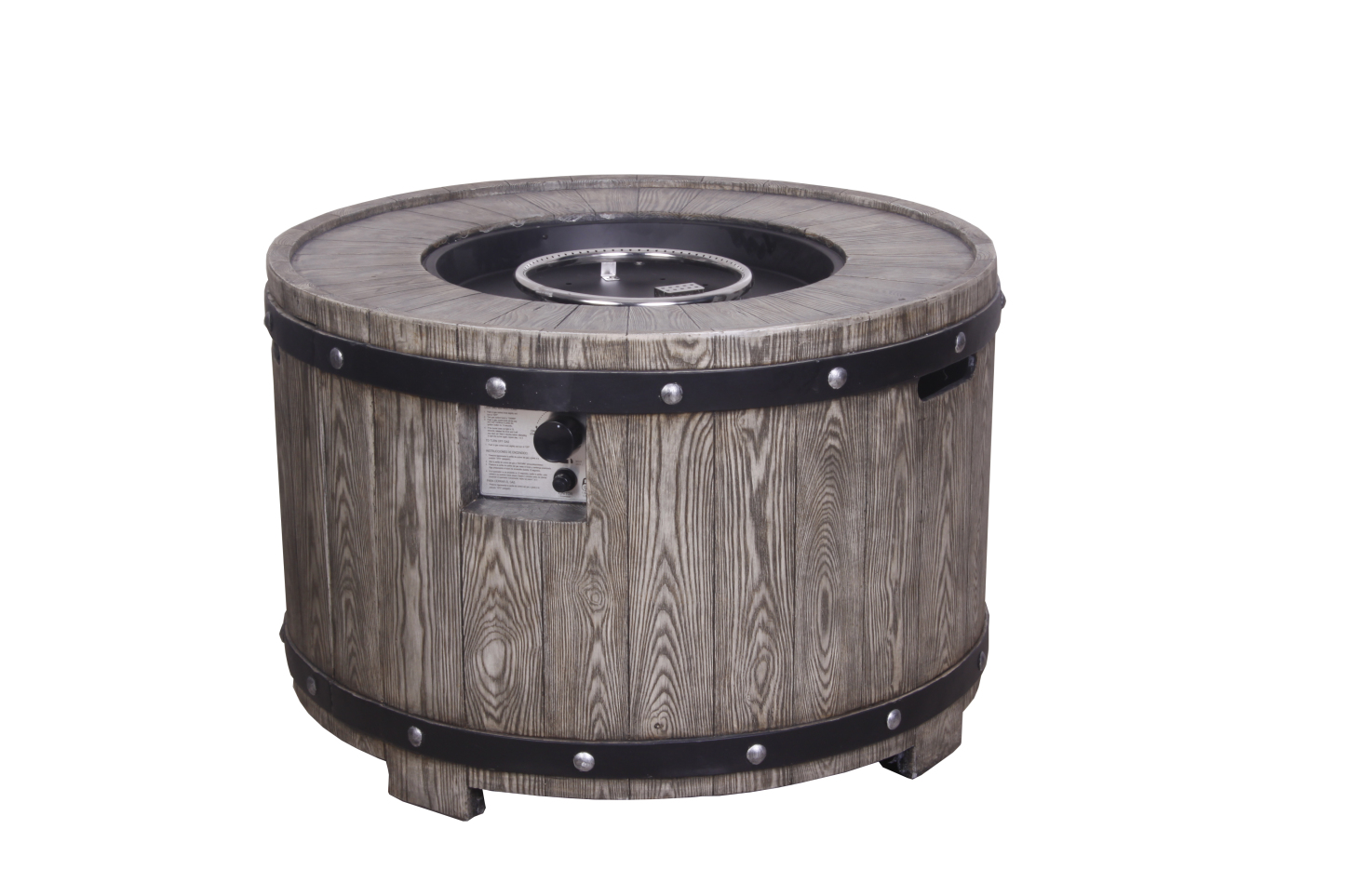 Mondawe 36 Inch Propane Outdoor Round Fire Pit Table-Mondawe