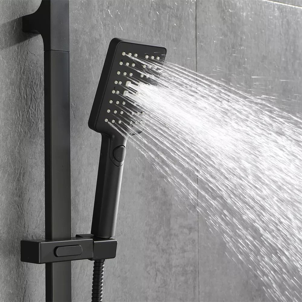 Mondawe Eco-Performance 3-Ways Handheld Shower with 28-Inch Slide Bar and 59-Inch Hose-Mondawe