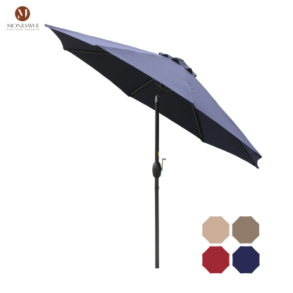 Mondawe 9ft Patio Umbrella Outdoor Umbrella Patio Market Umbrella with Push Button Tilt and Crank-Mondawe
