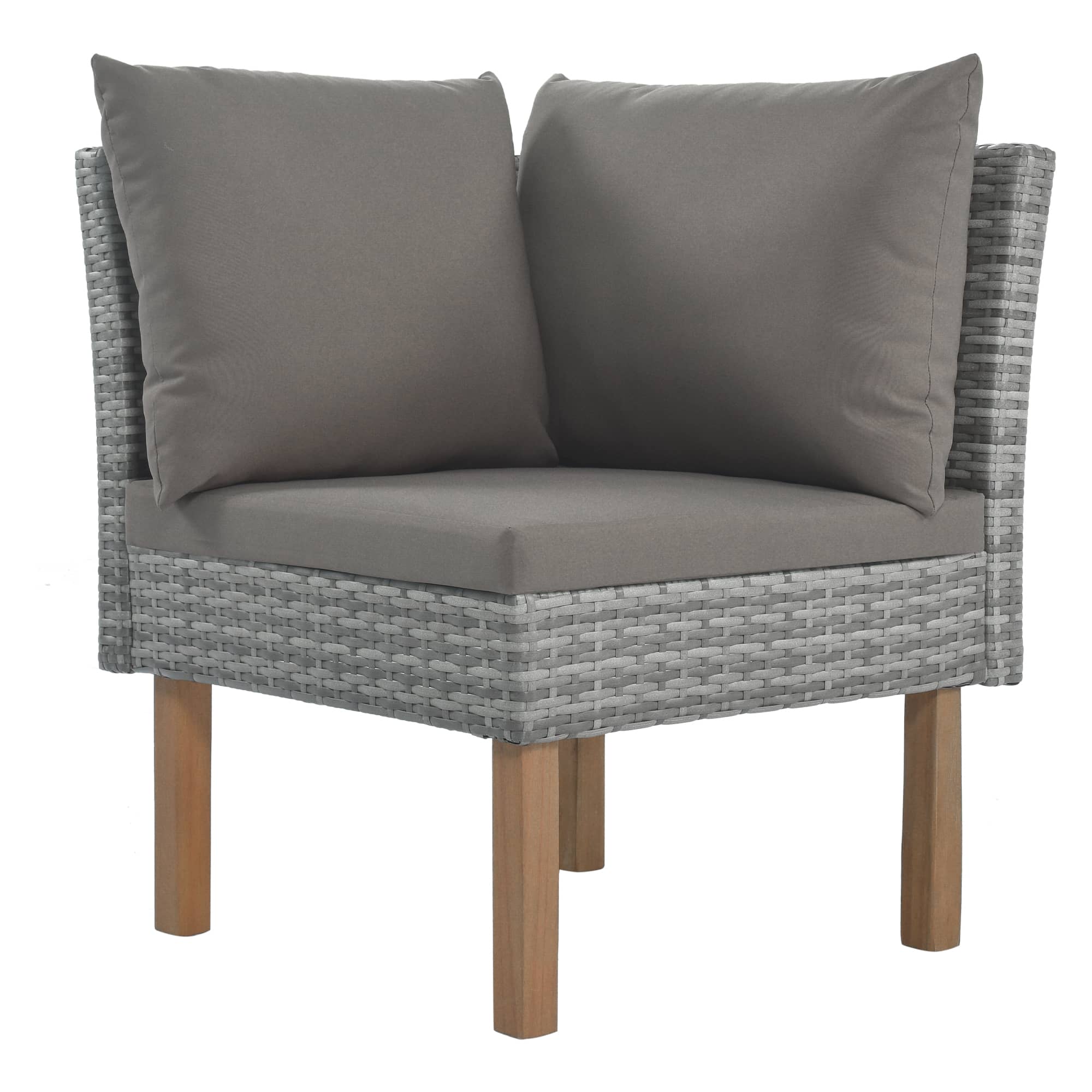 Mondawe Valkyrie Gray Plastic Outdoor Dining Arm Chair with Gray Bean  Cushions (2-Pack) JO-ML1907 - The Home Depot