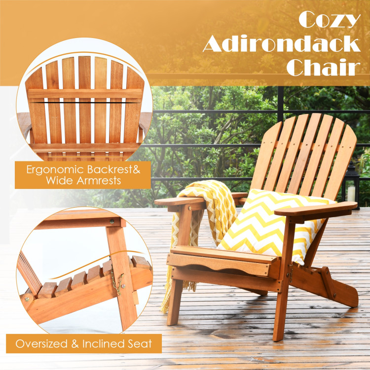 Adirondack Chair with wide armrests