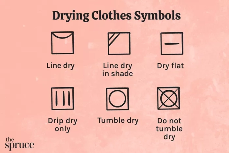 Símbolos de secado de ropa