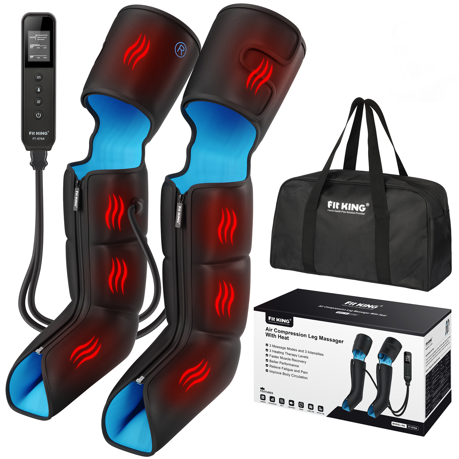 Full Leg and Foot Massager with Heat FT-076A-FIT KING