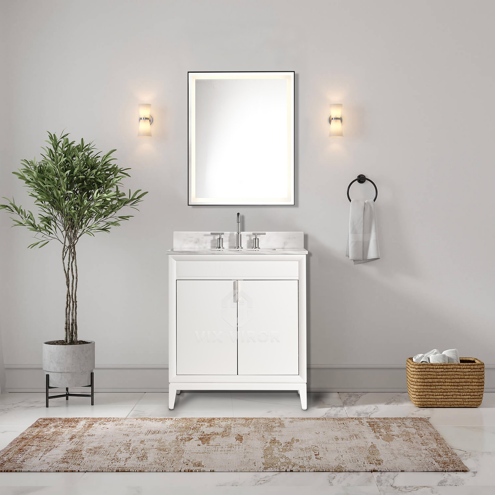 Bathroom Vanity SHP-Pearl10030W