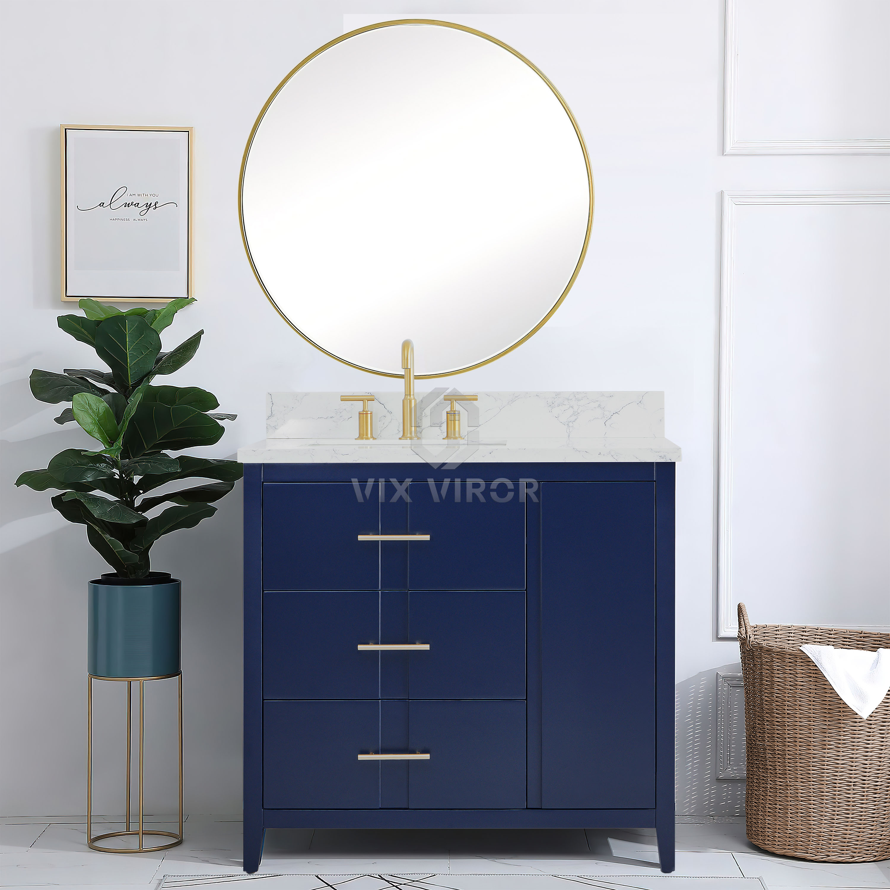 Bathroom Vanity SHP-Vintage8036NB