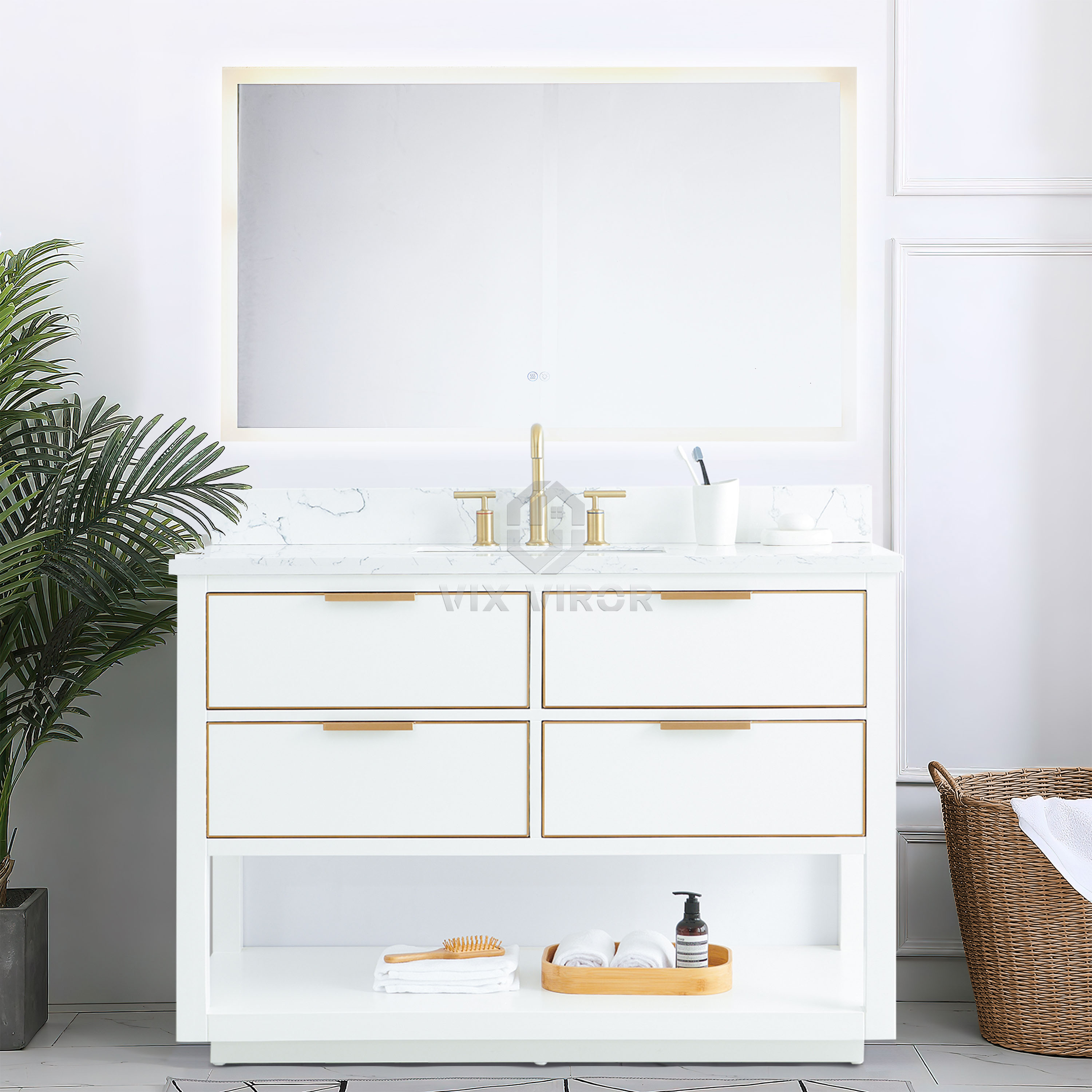 Bathroom Vanity SHP-Lines9048WH
